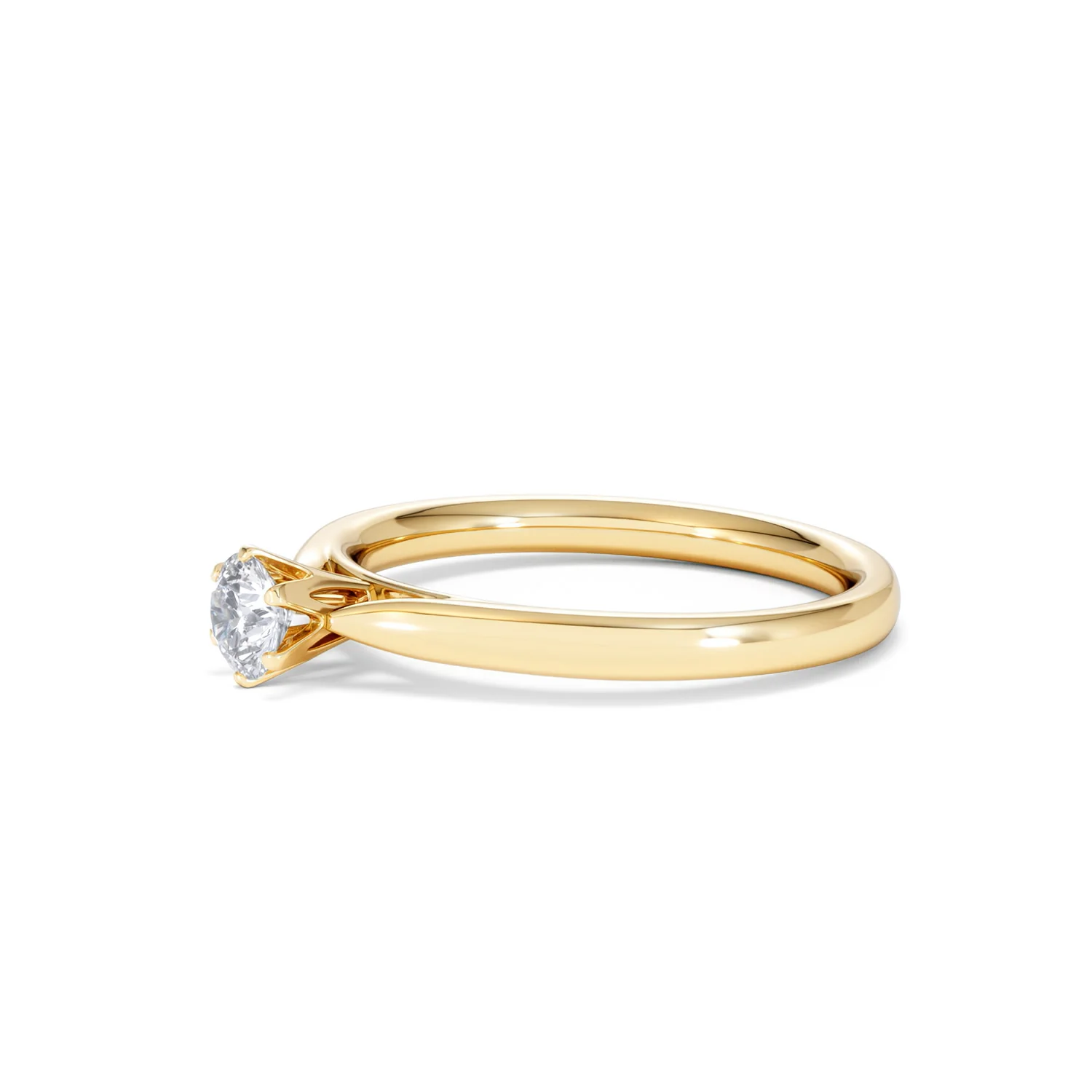 Certified High Set Chloe 18K Gold Diamond Engagement Ring 0.33CT - Image 75