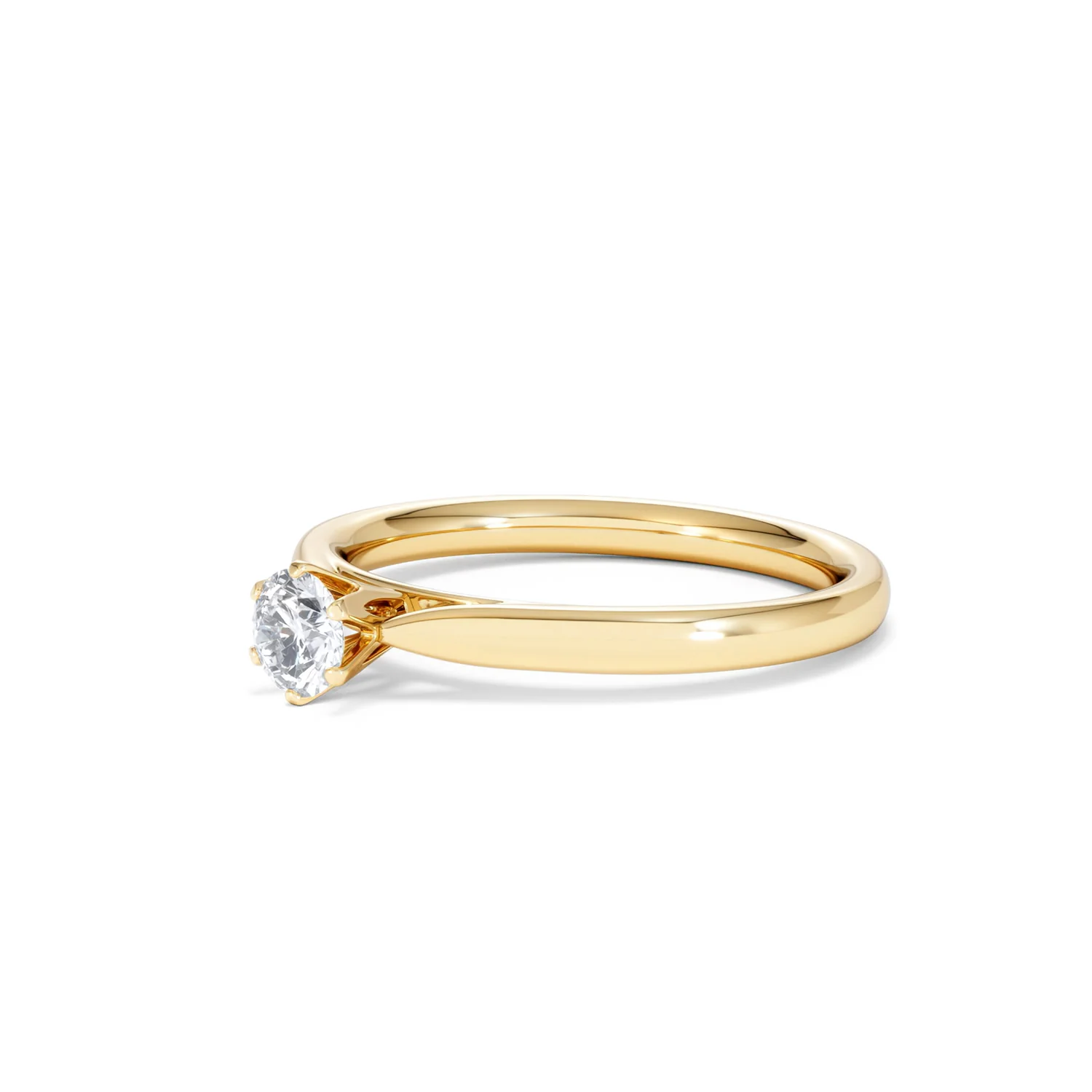 Certified High Set Chloe 18K Gold Diamond Engagement Ring 0.33CT - Image 78