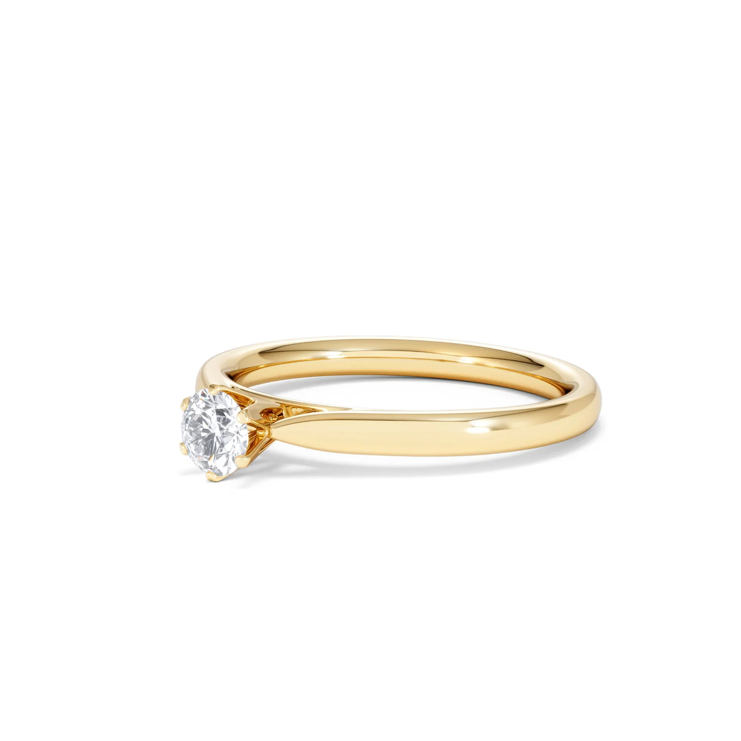 Certified High Set Chloe 18K Gold Diamond Engagement Ring 0.33CT - Image 79