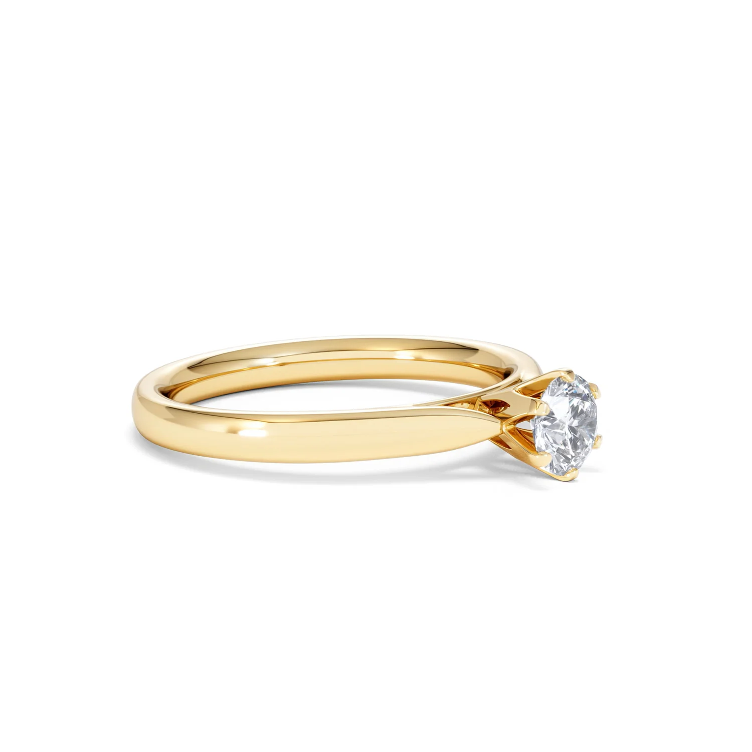 Certified High Set Chloe 18K Gold Diamond Engagement Ring 0.50CT - Image 19