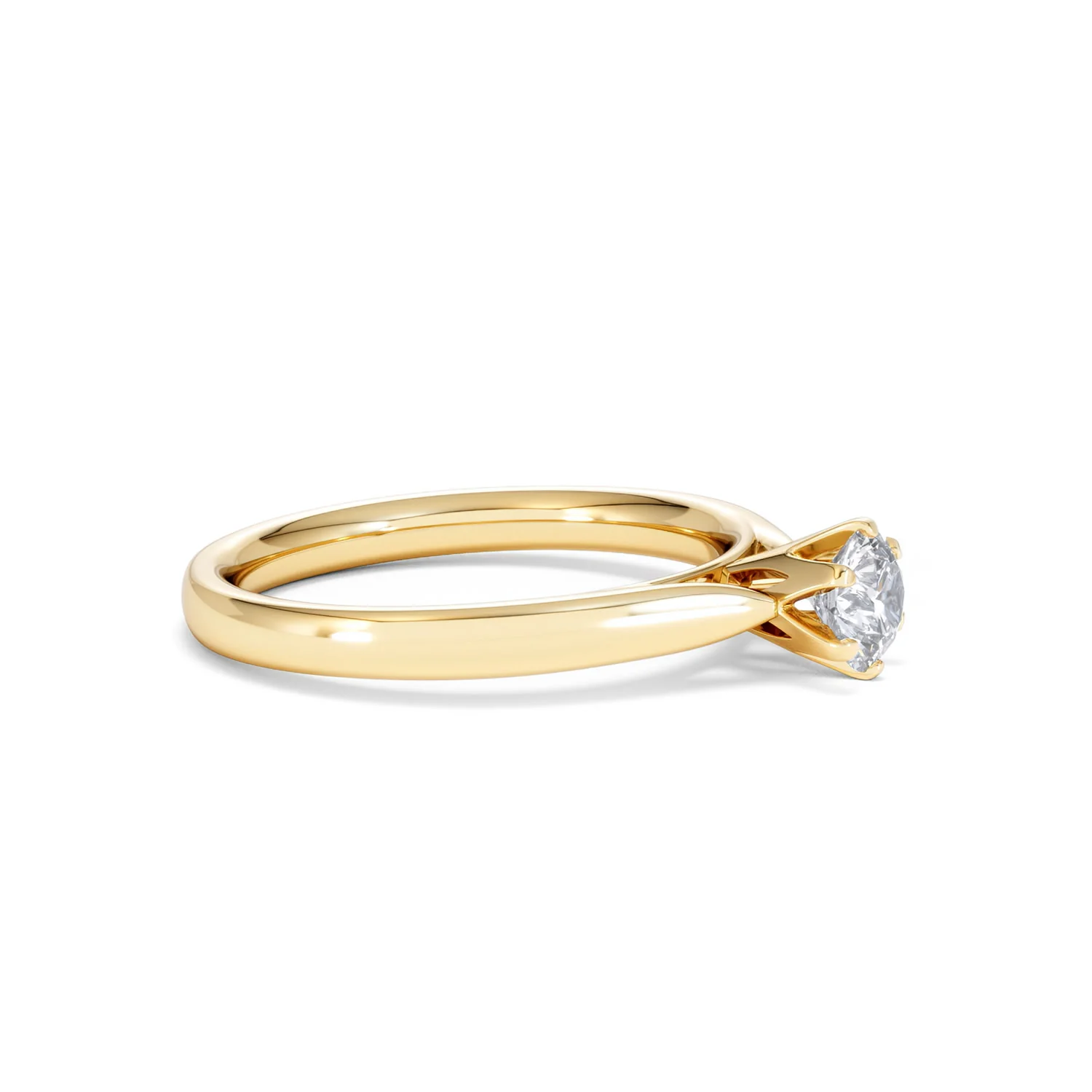Certified High Set Chloe 18K Gold Diamond Engagement Ring 0.50CT - Image 22