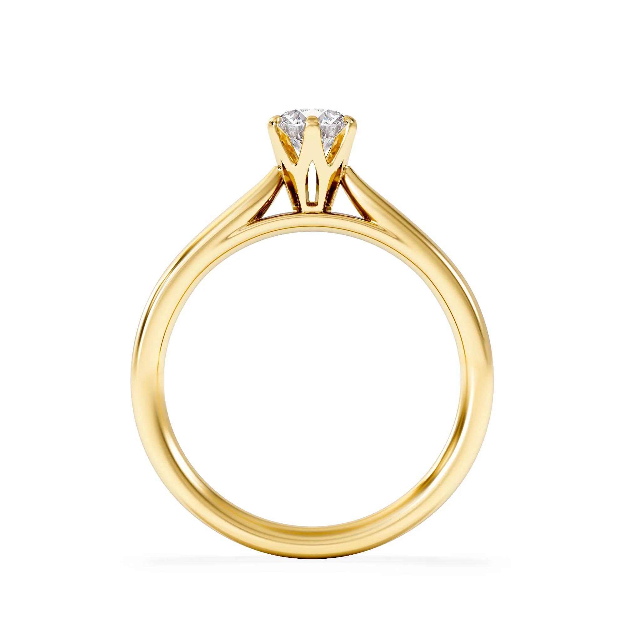 Certified High Set Chloe 18K Gold Diamond Engagement Ring 0.50CT - Image 3