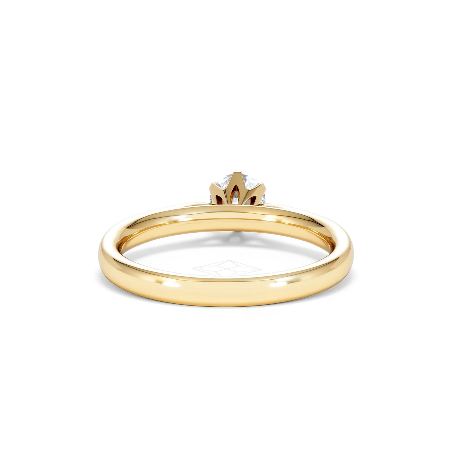 Certified High Set Chloe 18K Gold Diamond Engagement Ring 0.50CT - Image 47