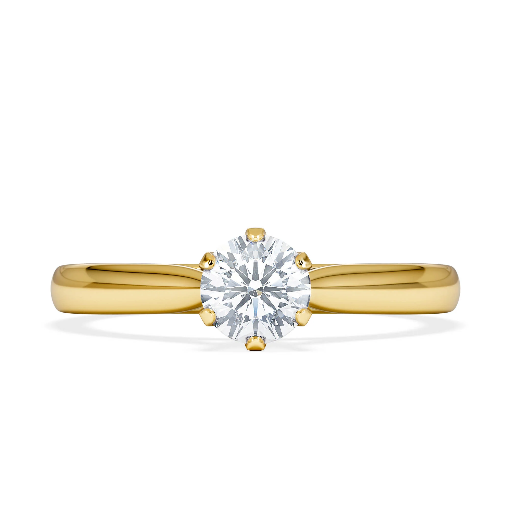 Certified High Set Chloe 18K Gold Diamond Engagement Ring 0.50CT - Image 6