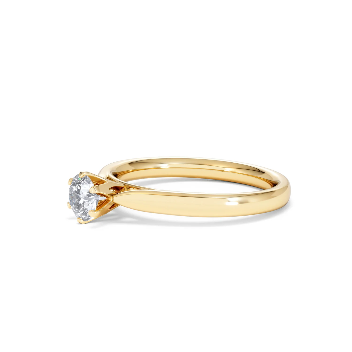 Certified High Set Chloe 18K Gold Diamond Engagement Ring 0.50CT - Image 76