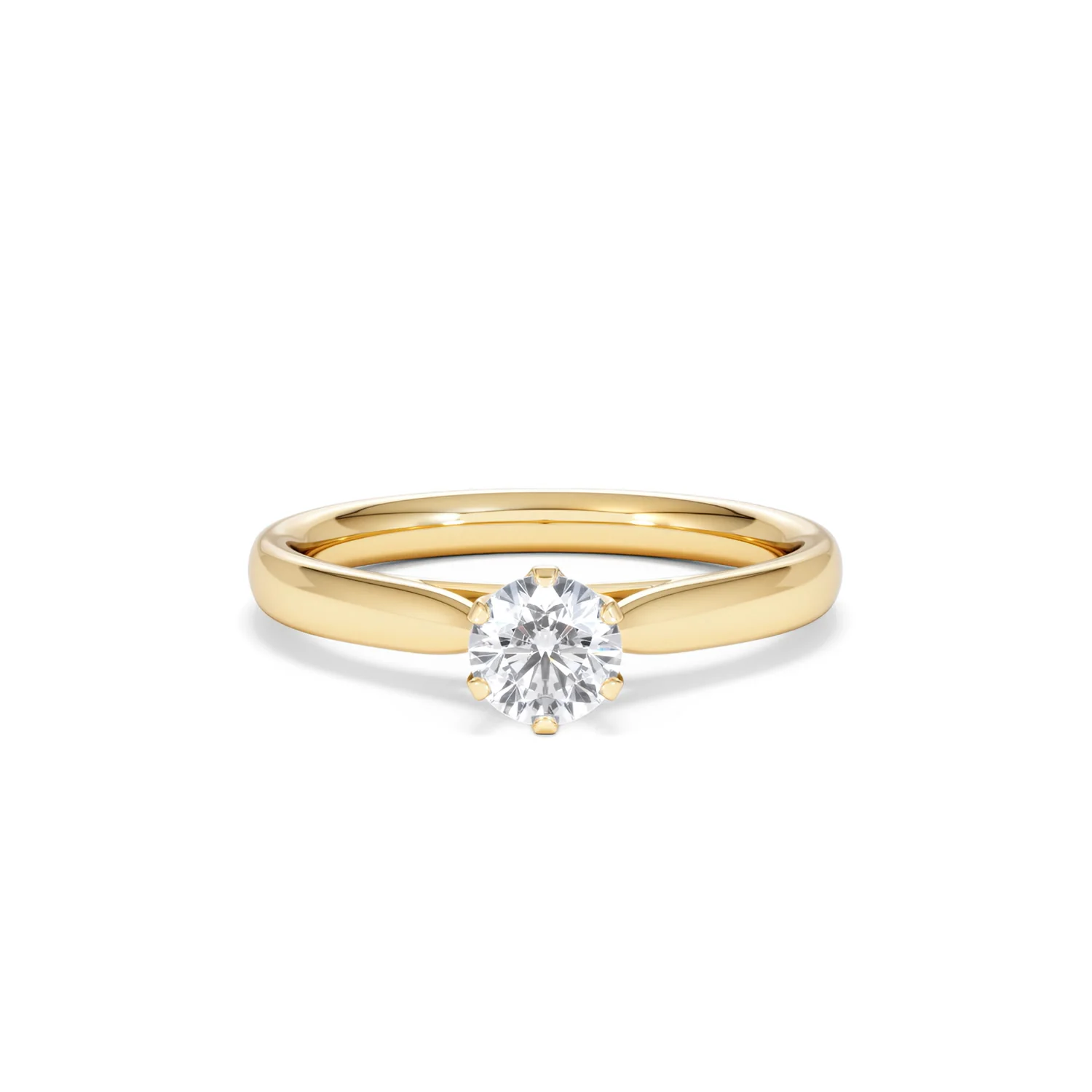 Certified High Set Chloe 18K Gold Diamond Engagement Ring 0.50CT - Image 8