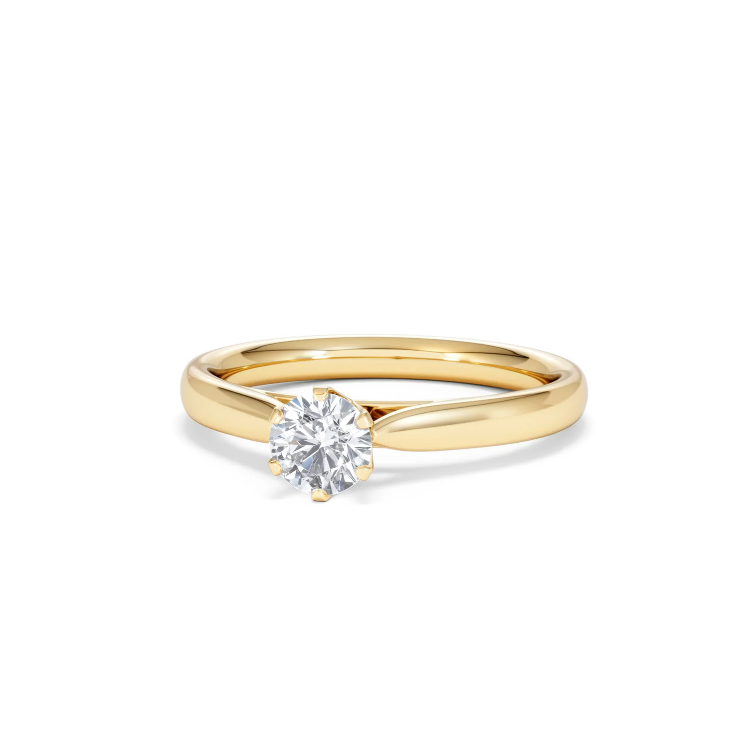 Certified High Set Chloe 18K Gold Diamond Engagement Ring 0.50CT - Image 85