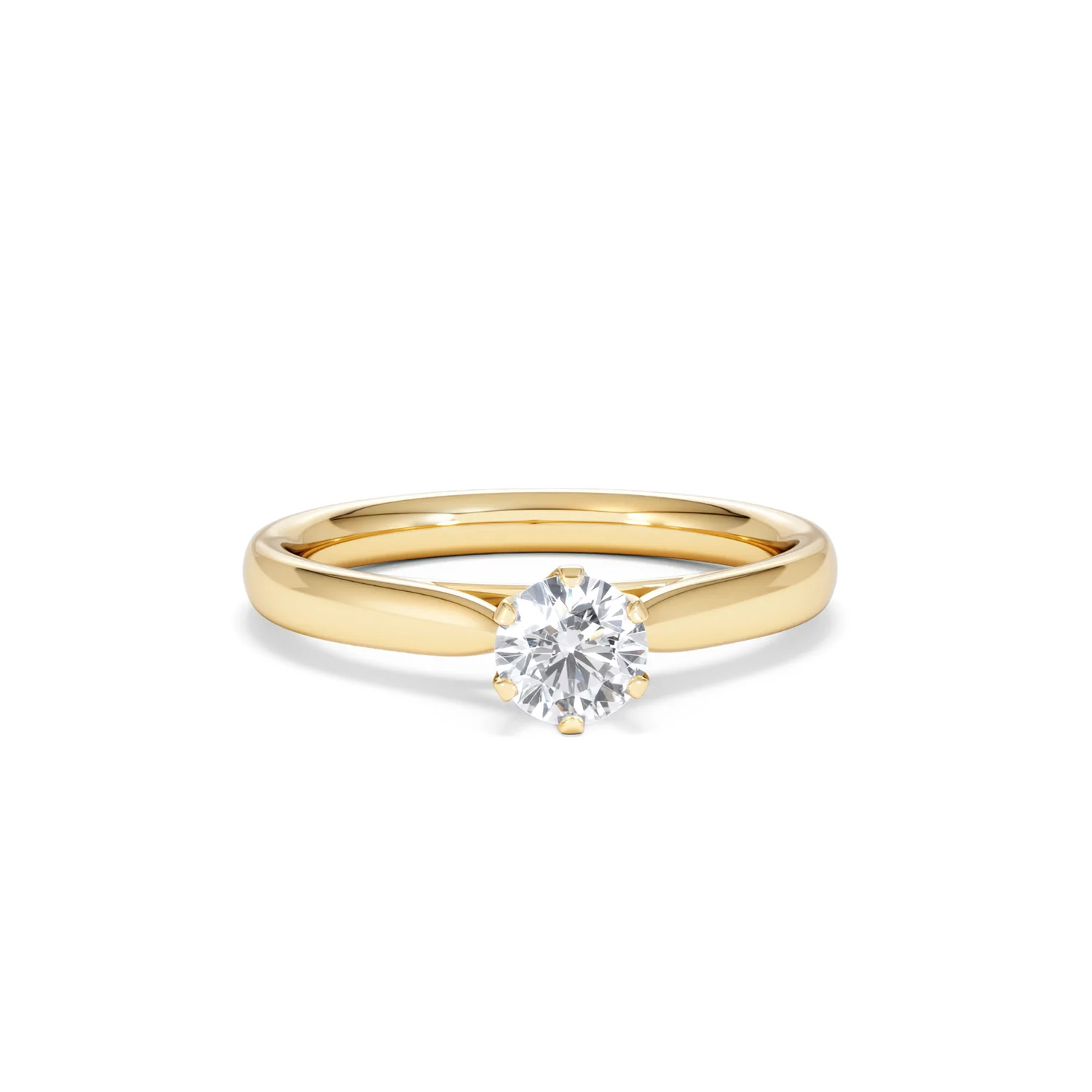 Certified High Set Chloe 18K Gold Diamond Engagement Ring 0.50CT - Image 9