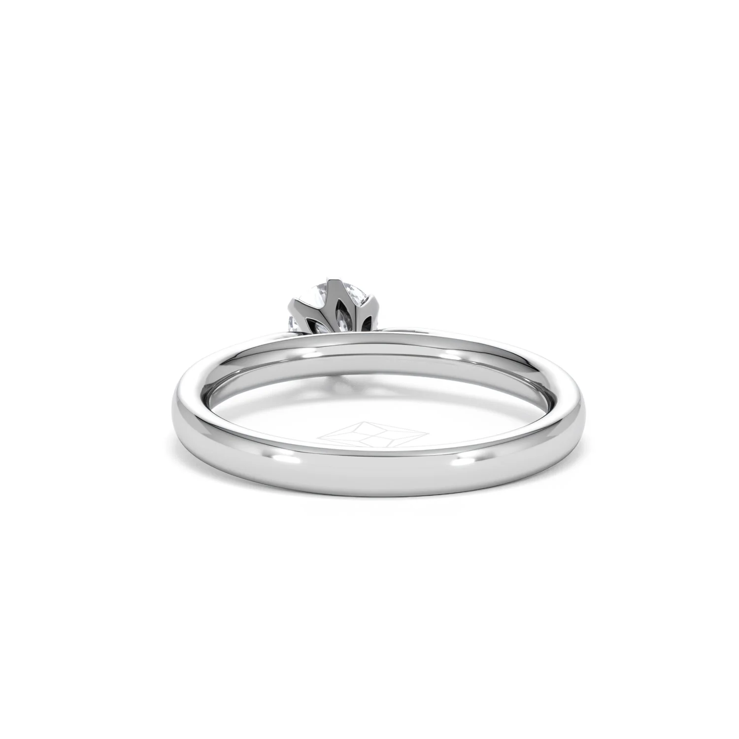 Certified High Set Chloe 18K White Gold Diamond Engagement Ring 0.50CT - Image 50