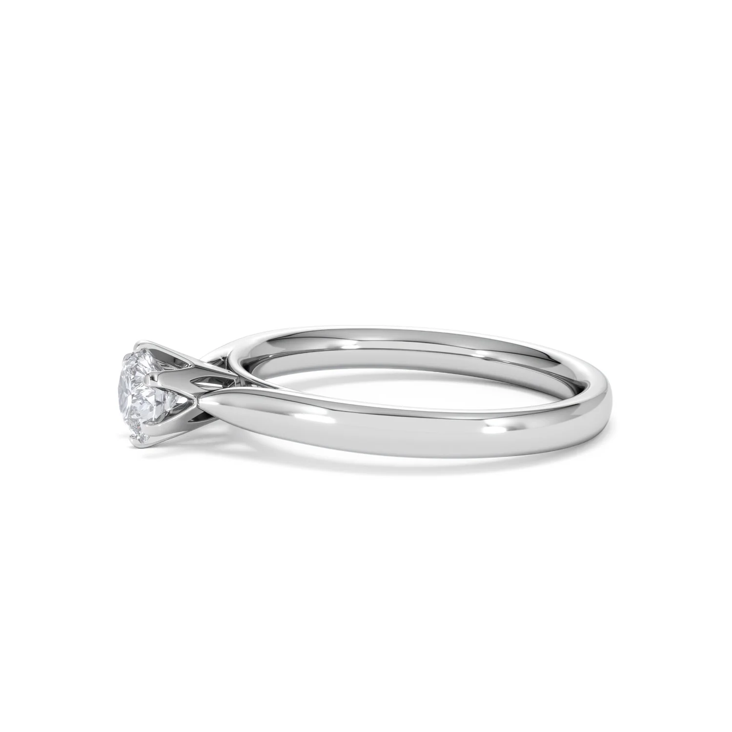 Certified High Set Chloe 18K White Gold Diamond Engagement Ring 0.50CT - Image 72