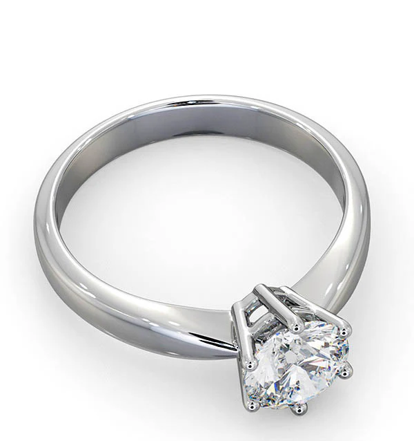 Certified High Set Chloe 18KW DIAMOND Engagement Ring 1.00CT - Image 4