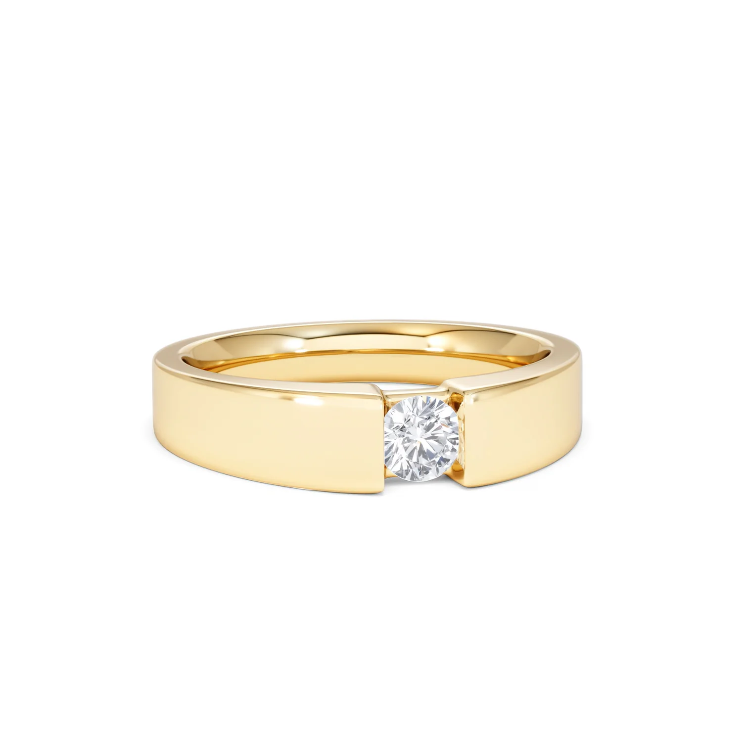 Certified Jessica 18K Gold Diamond Engagement Ring 0.25CT - Image 11