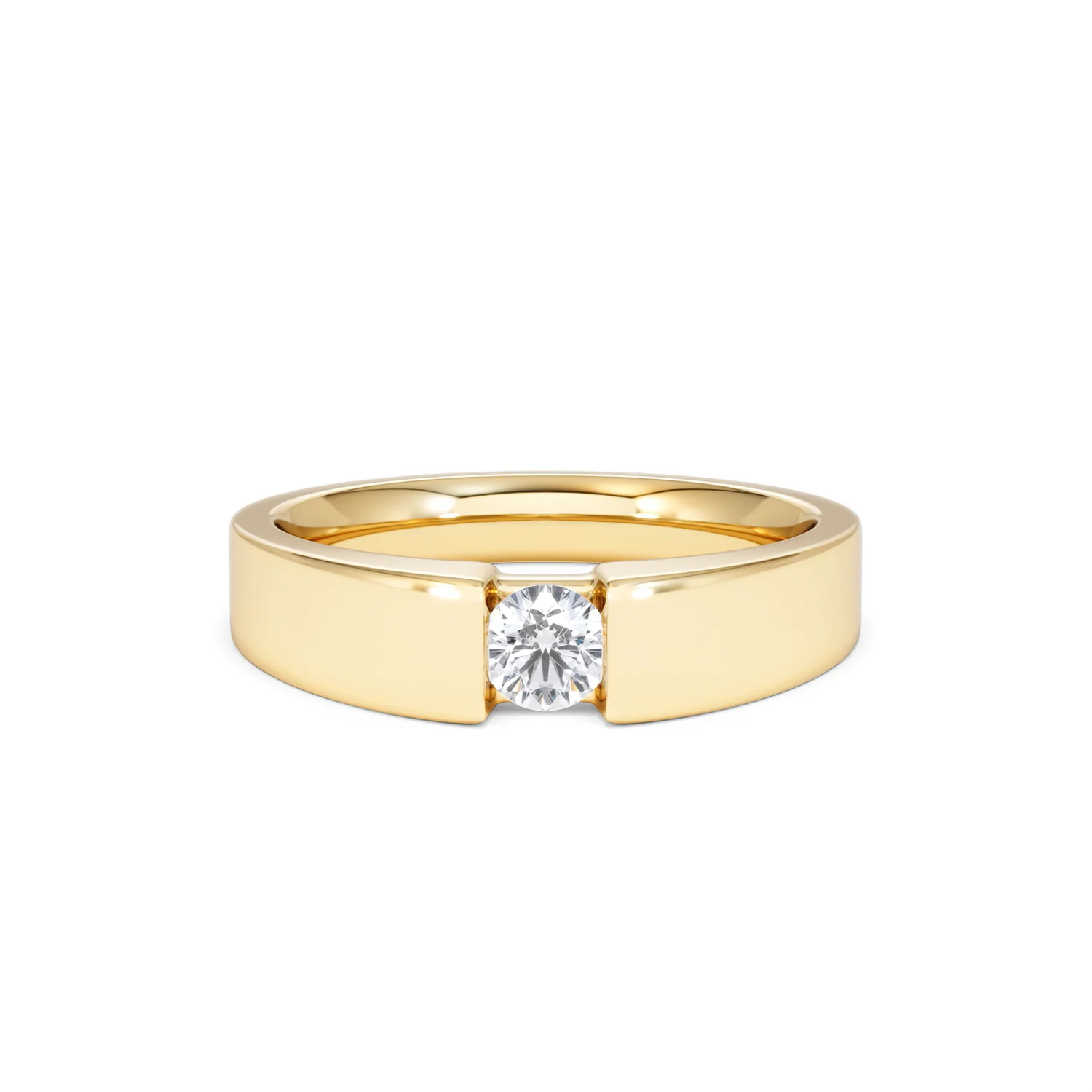 Certified Jessica 18K Gold Diamond Engagement Ring 0.25CT - Image 8