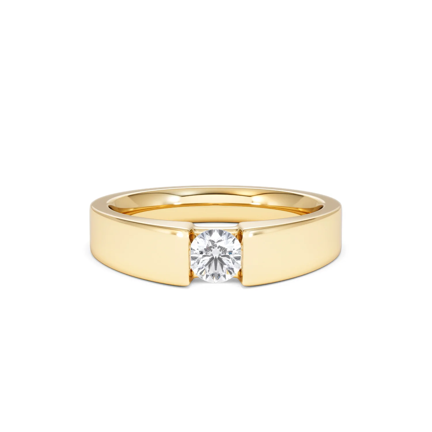 Certified Jessica 18K Gold Diamond Engagement Ring 0.33CT - Image 10