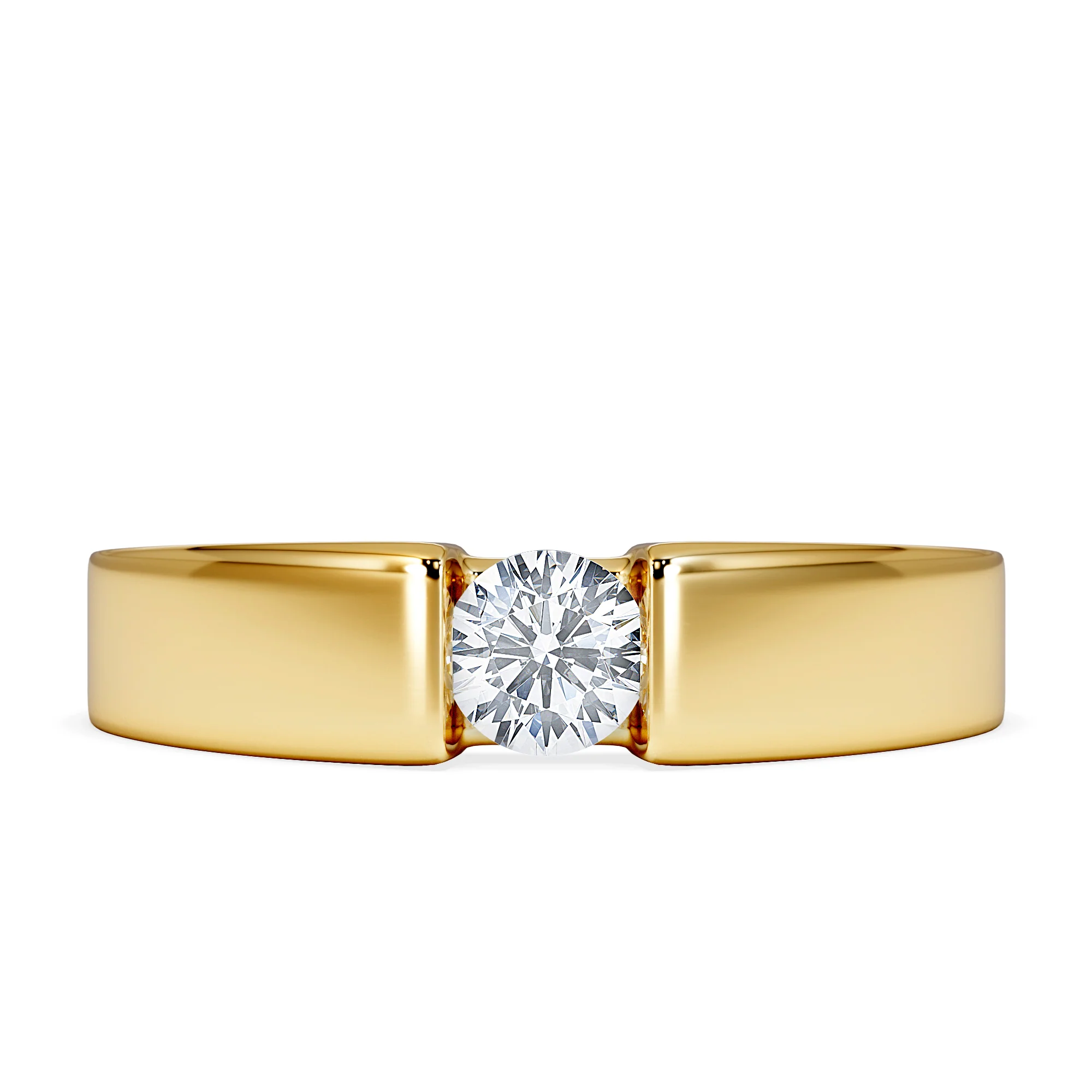 Certified Jessica 18K Gold Diamond Engagement Ring 0.33CT - Image 7