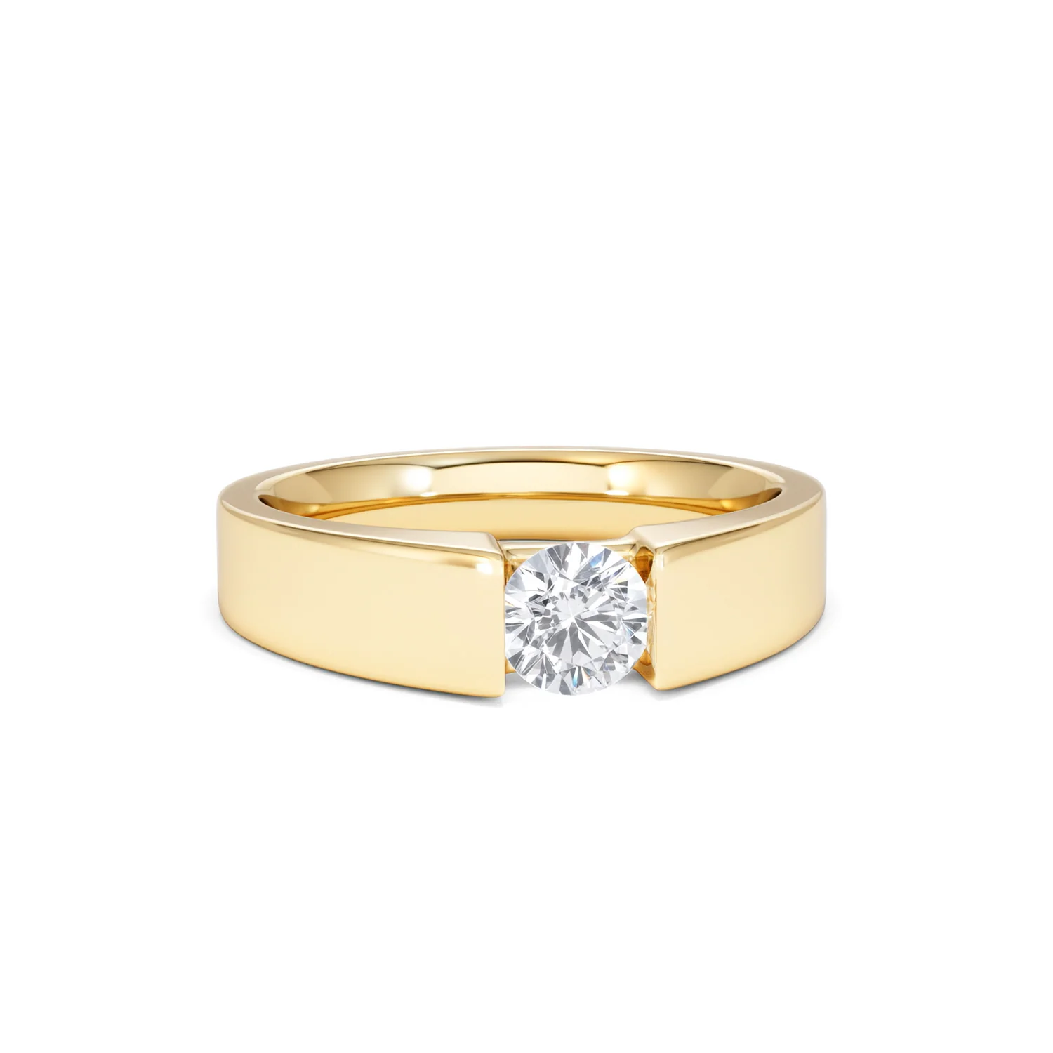 Certified Jessica 18K Gold Diamond Engagement Ring 0.50CT - Image 10