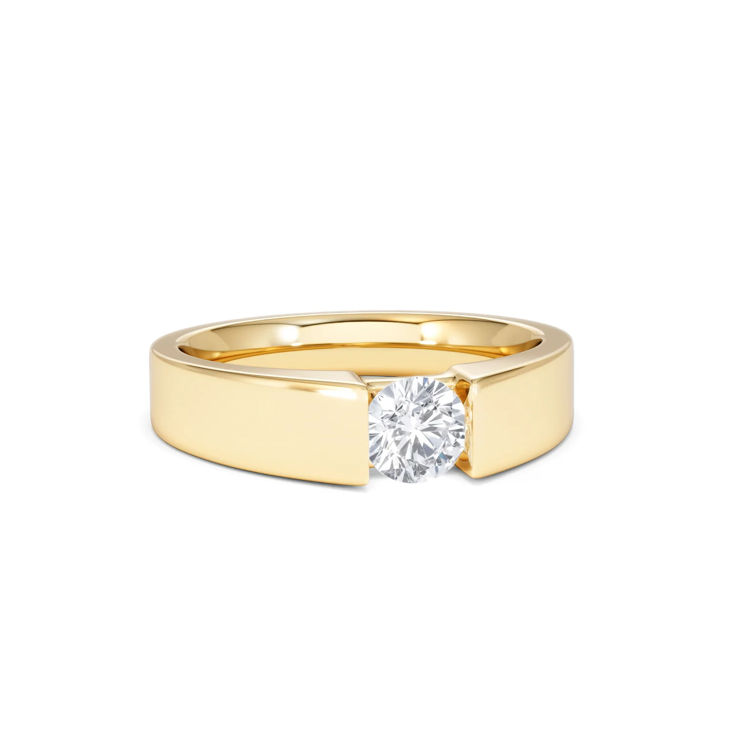 Certified Jessica 18K Gold Diamond Engagement Ring 0.50CT - Image 11
