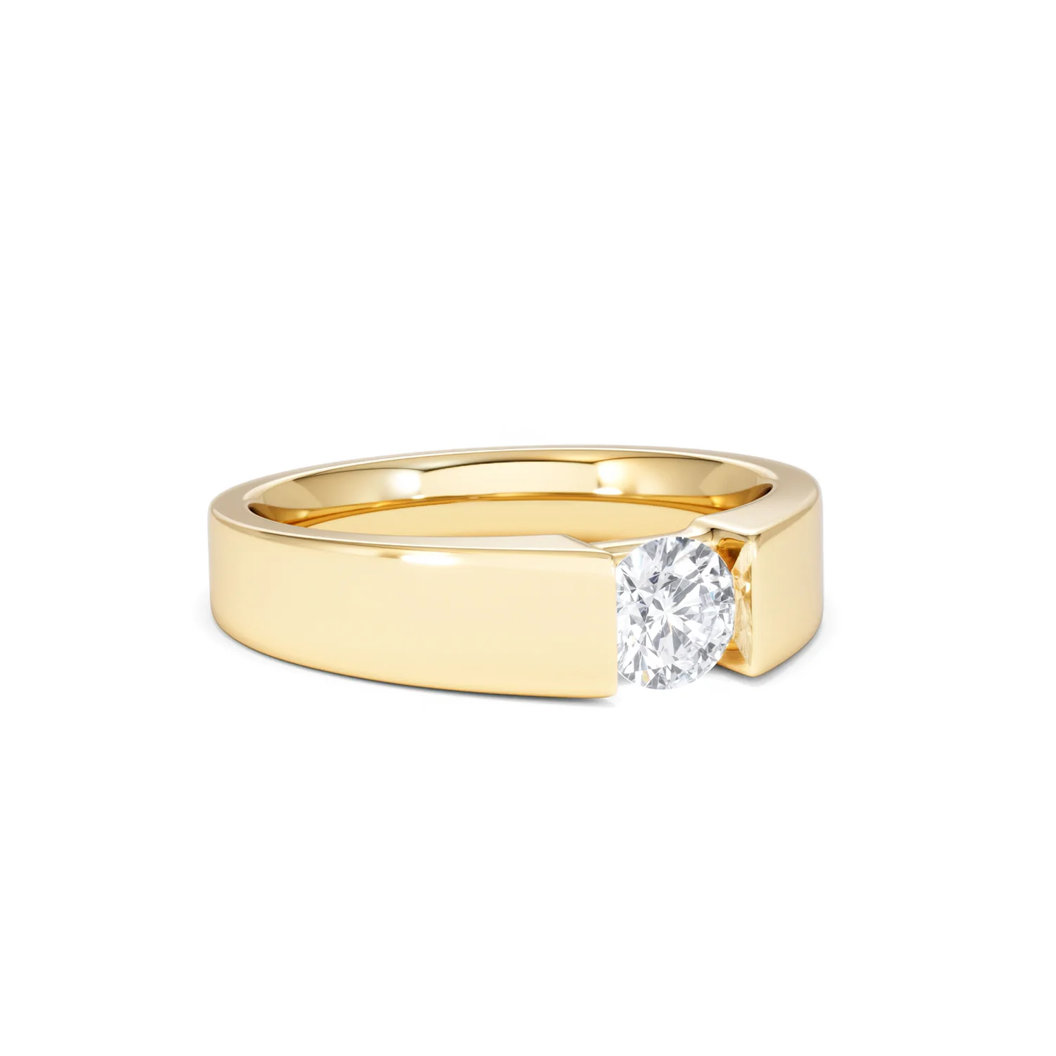 Certified Jessica 18K Gold Diamond Engagement Ring 0.50CT - Image 14