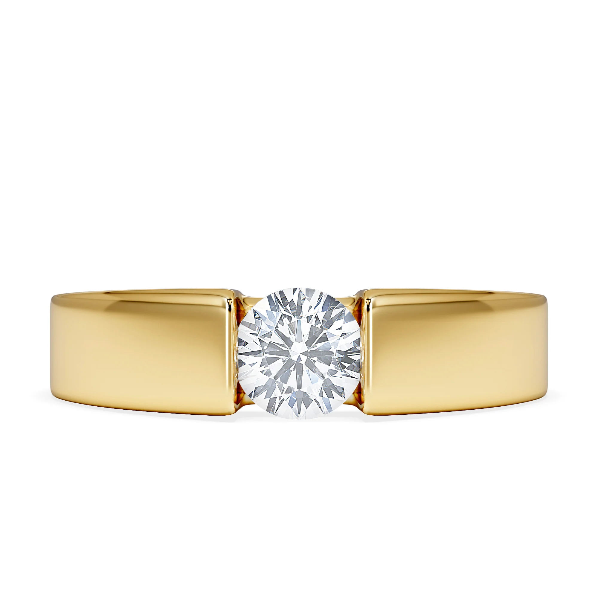 Certified Jessica 18K Gold Diamond Engagement Ring 0.50CT - Image 6