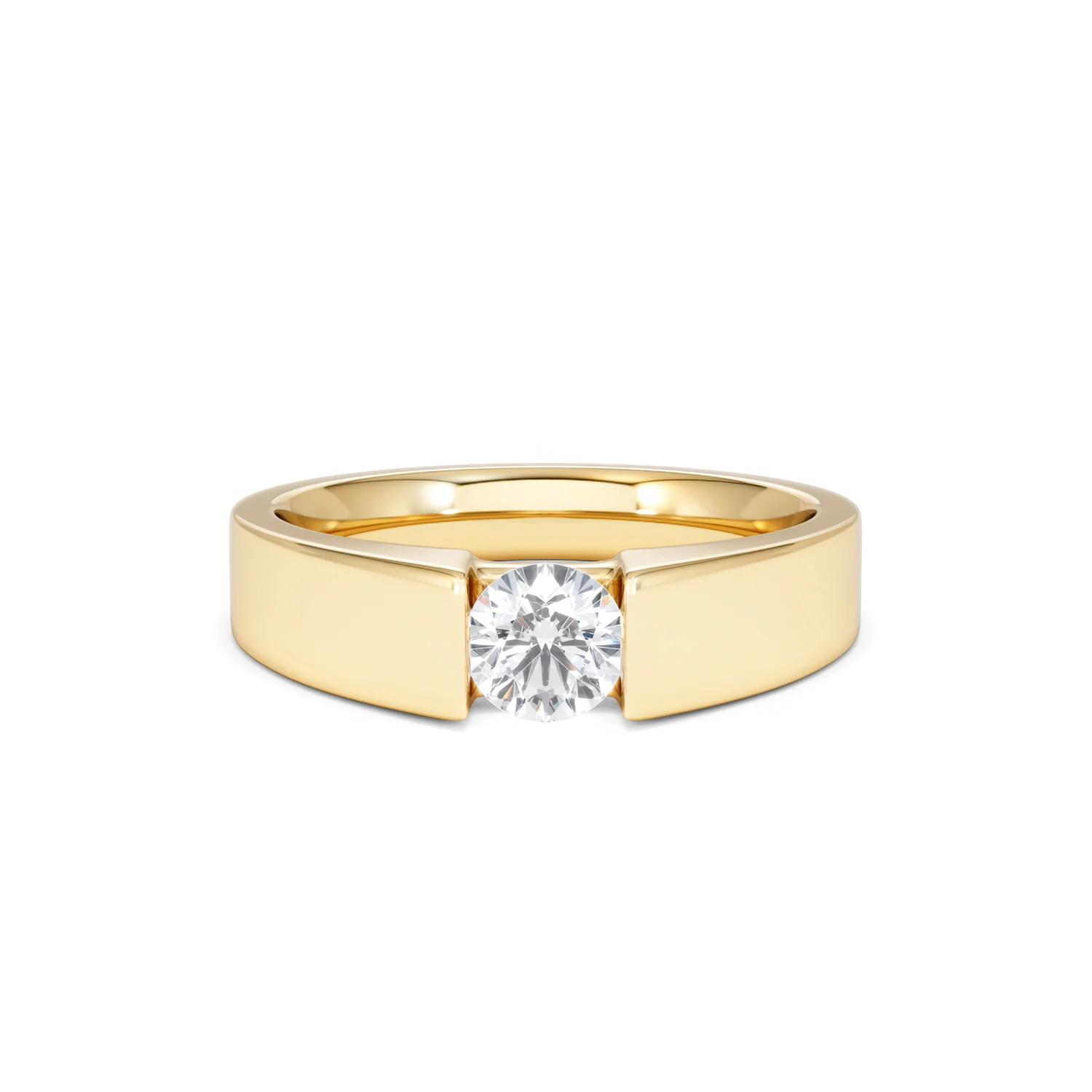 Certified Jessica 18K Gold Diamond Engagement Ring 0.50CT - Image 8