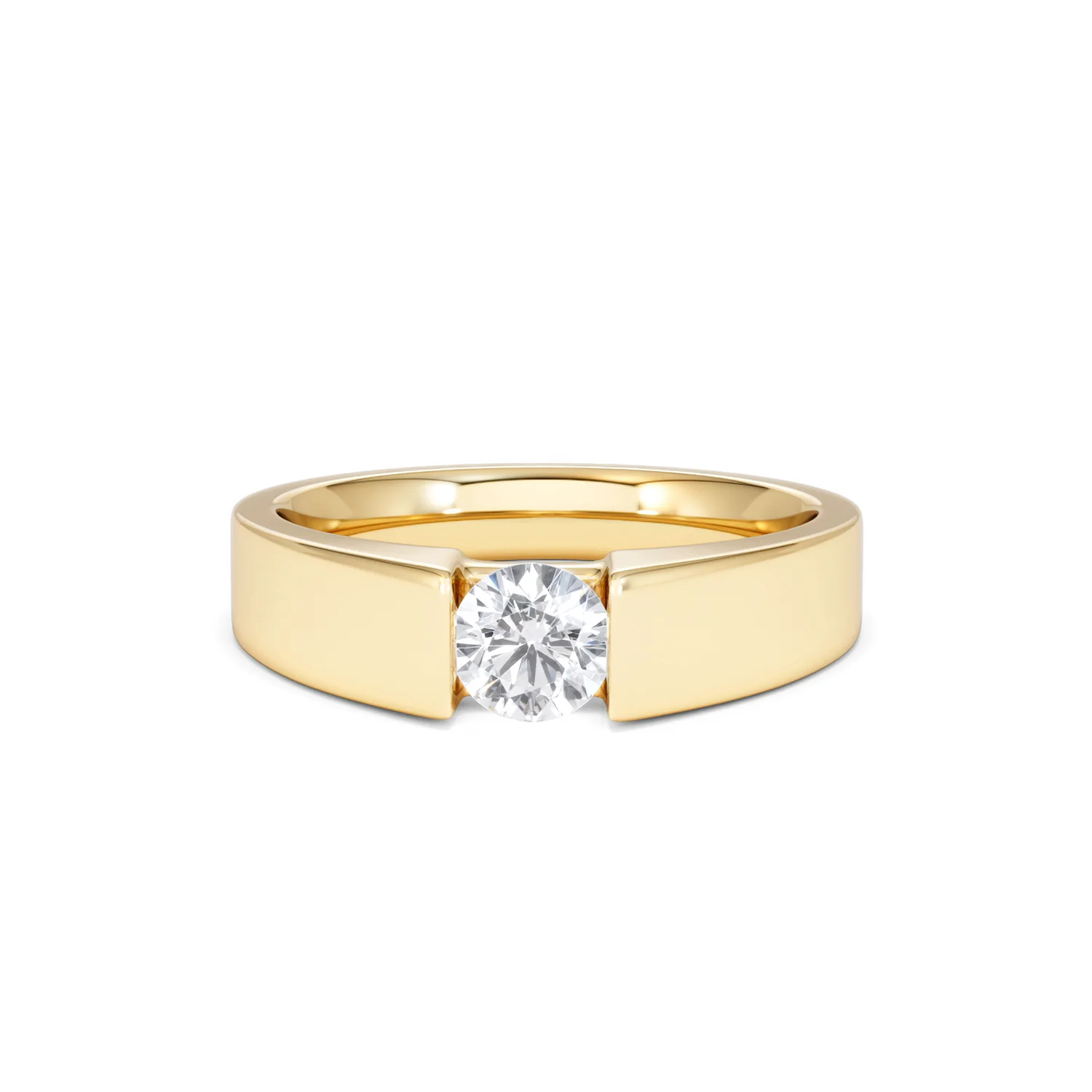 Certified Jessica 18K Gold Diamond Engagement Ring 0.50CT - Image 87