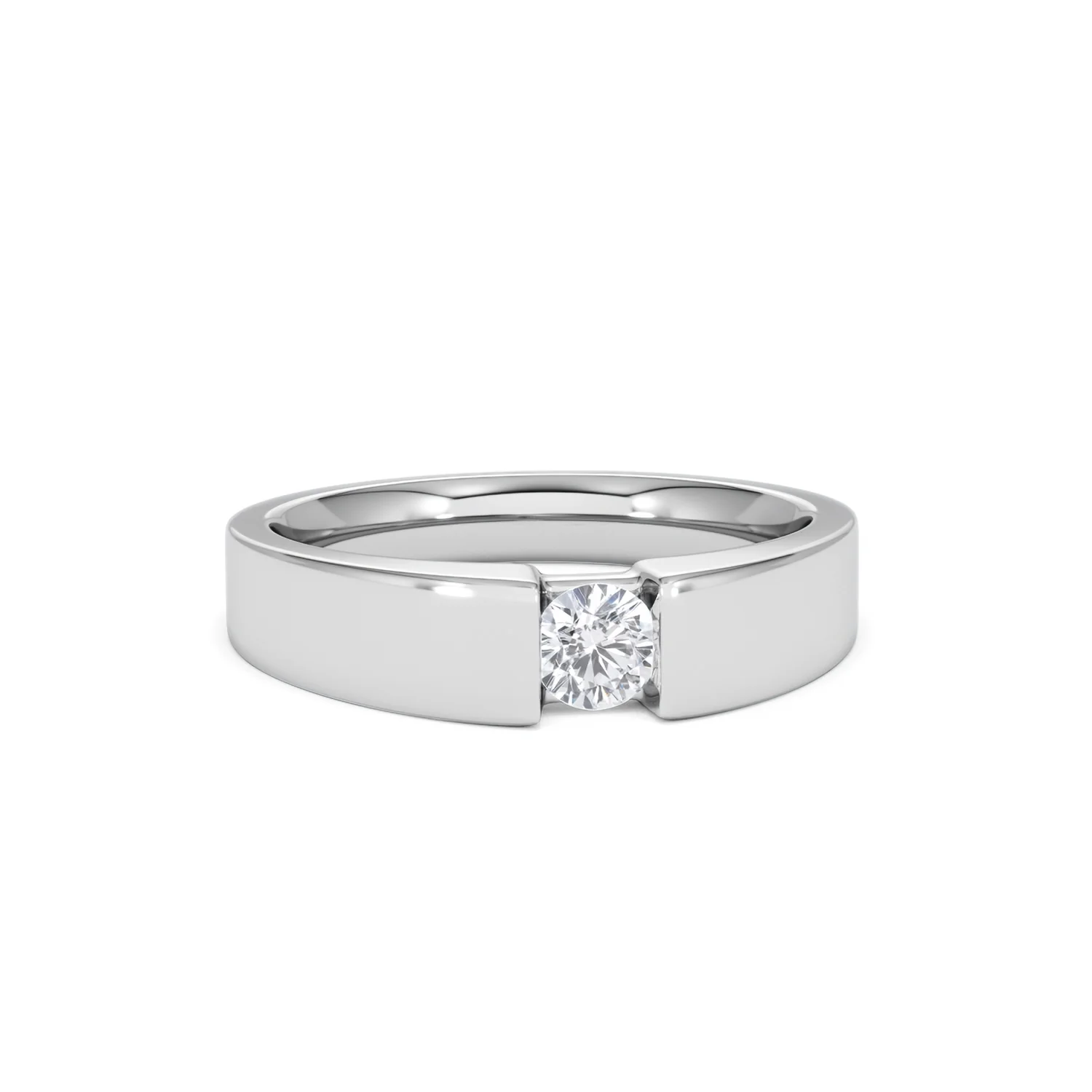 Certified Jessica 18K White Gold Diamond Engagement Ring 0.25CT-G-H/SI - Image 10