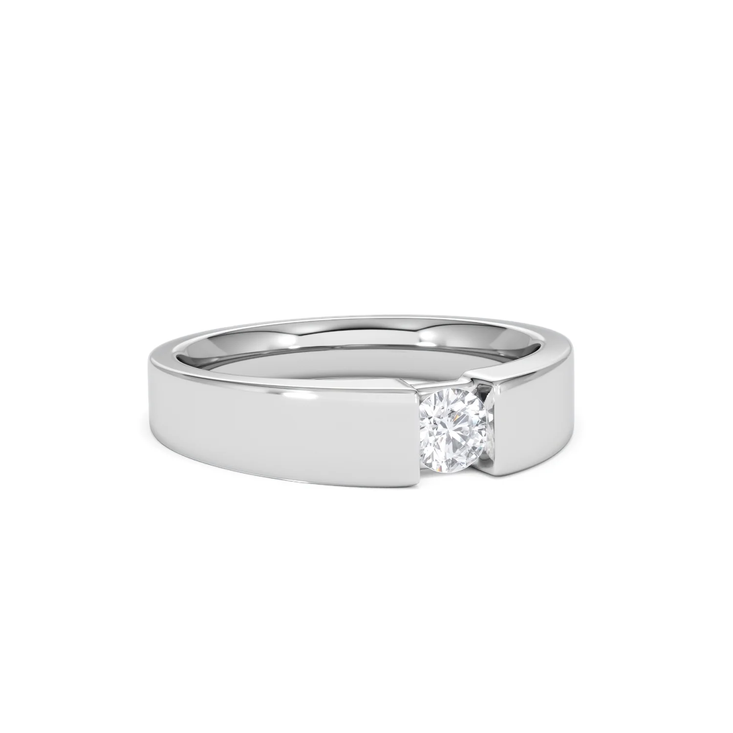 Certified Jessica 18K White Gold Diamond Engagement Ring 0.25CT-G-H/SI - Image 13