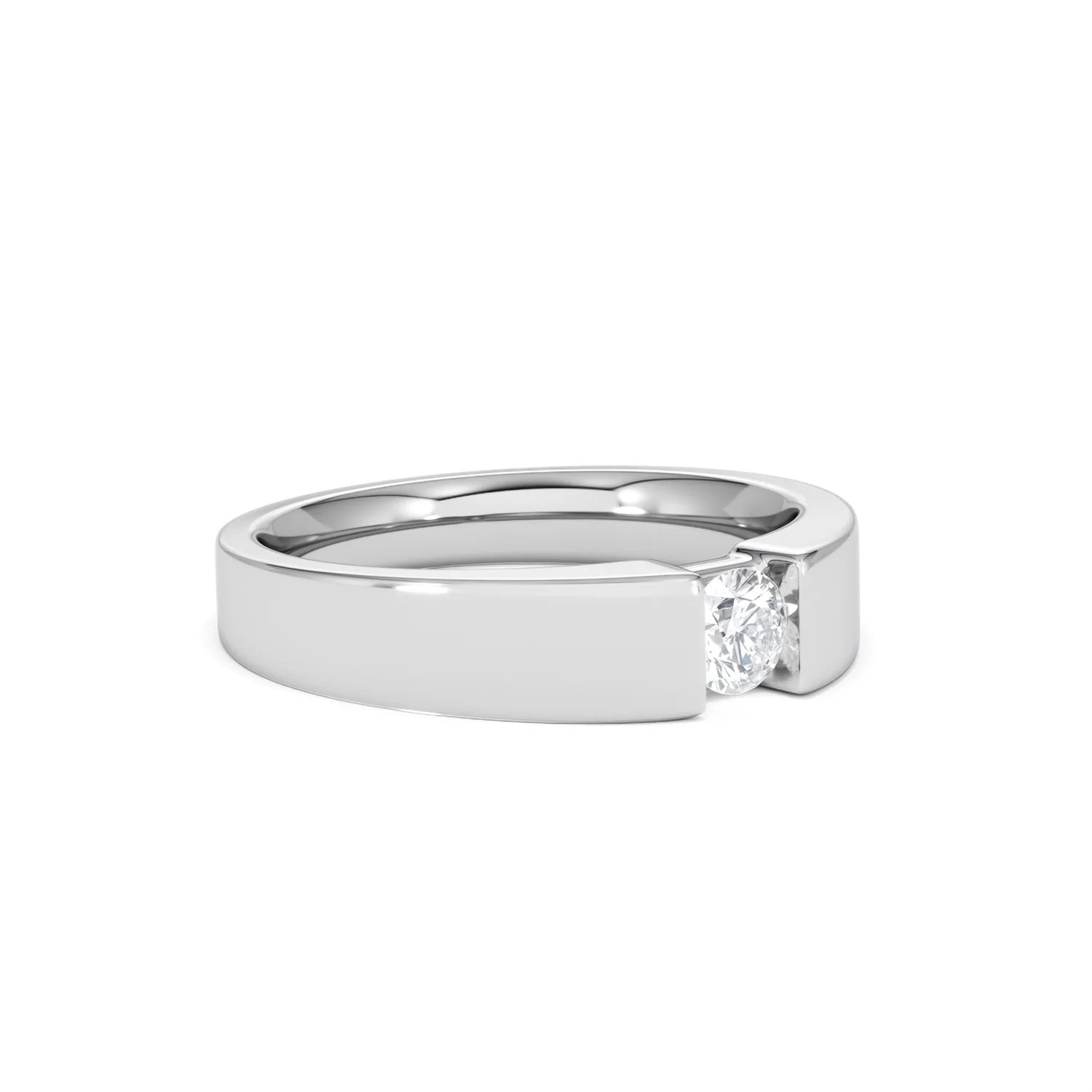 Certified Jessica 18K White Gold Diamond Engagement Ring 0.25CT-G-H/SI - Image 16