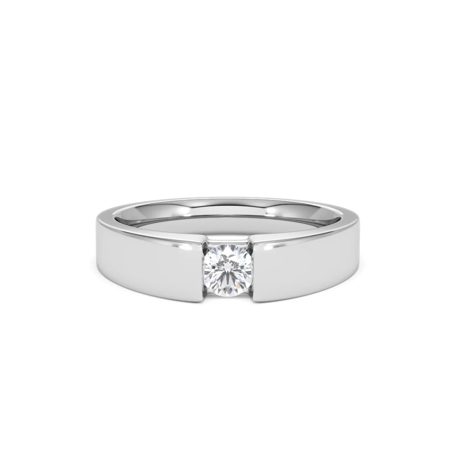 Certified Jessica 18K White Gold Diamond Engagement Ring 0.25CT-G-H/SI - Image 8