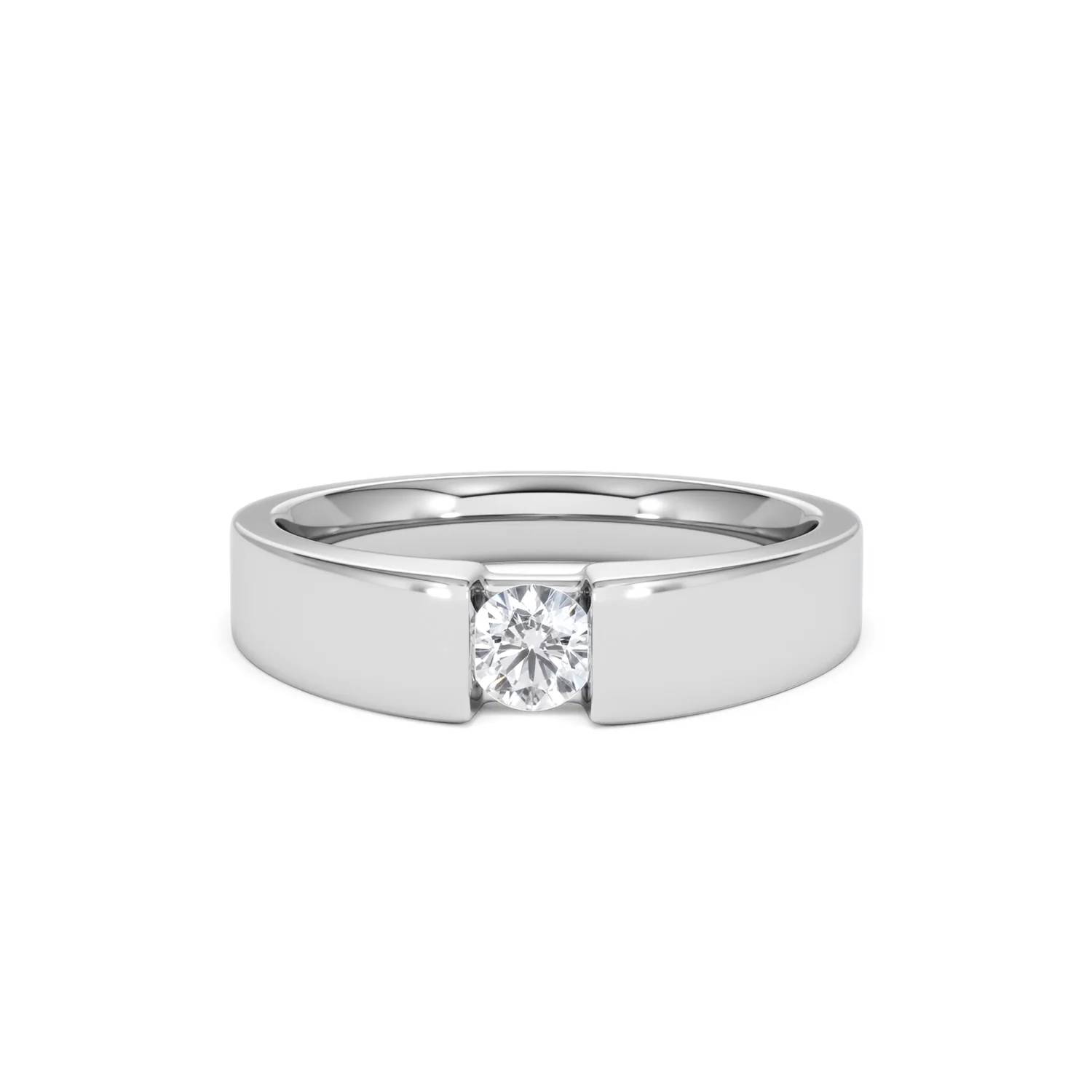 Certified Jessica 18K White Gold Diamond Engagement Ring 0.25CT-G-H/SI - Image 87
