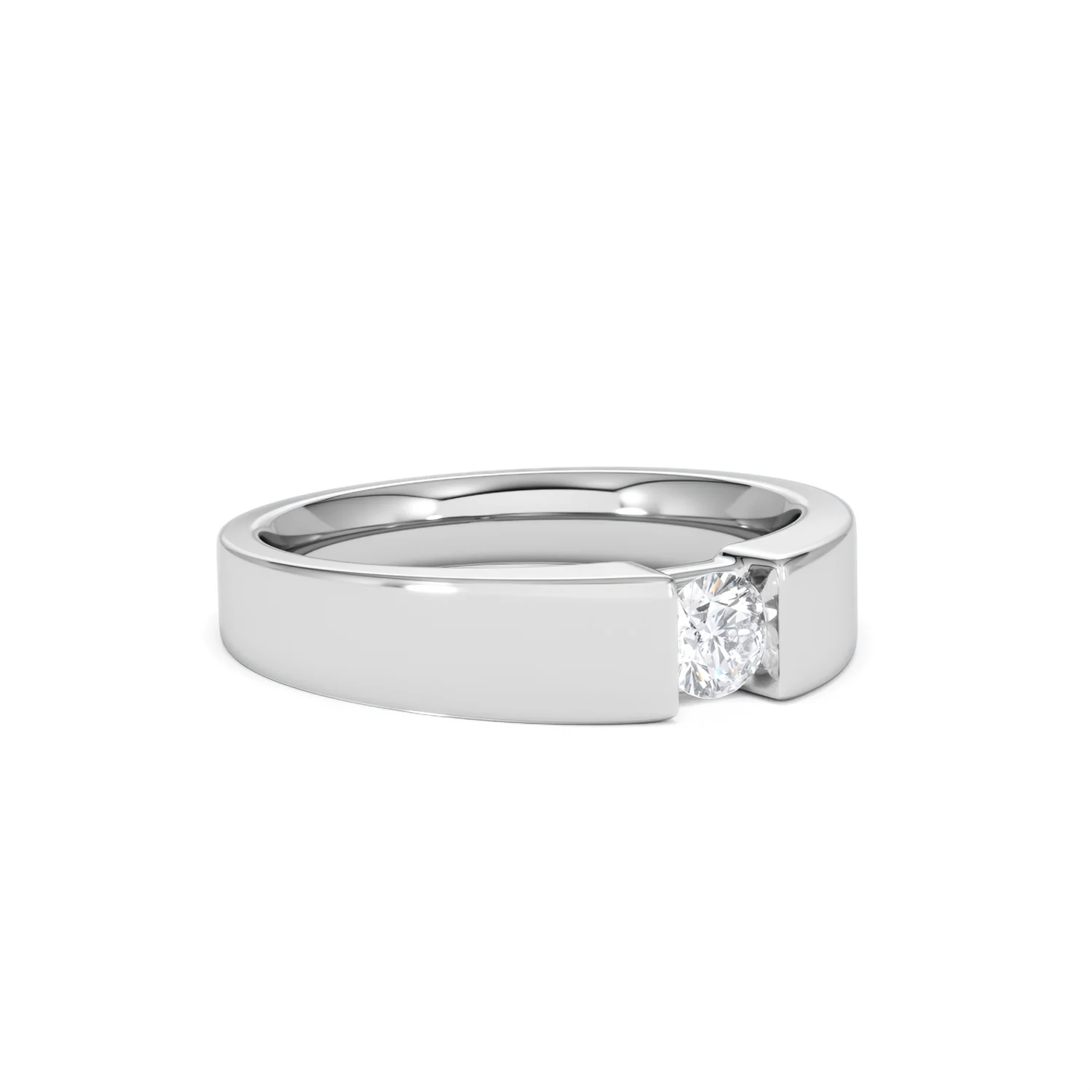 Certified Jessica 18K White Gold Diamond Engagement Ring 0.25CT - Image 15