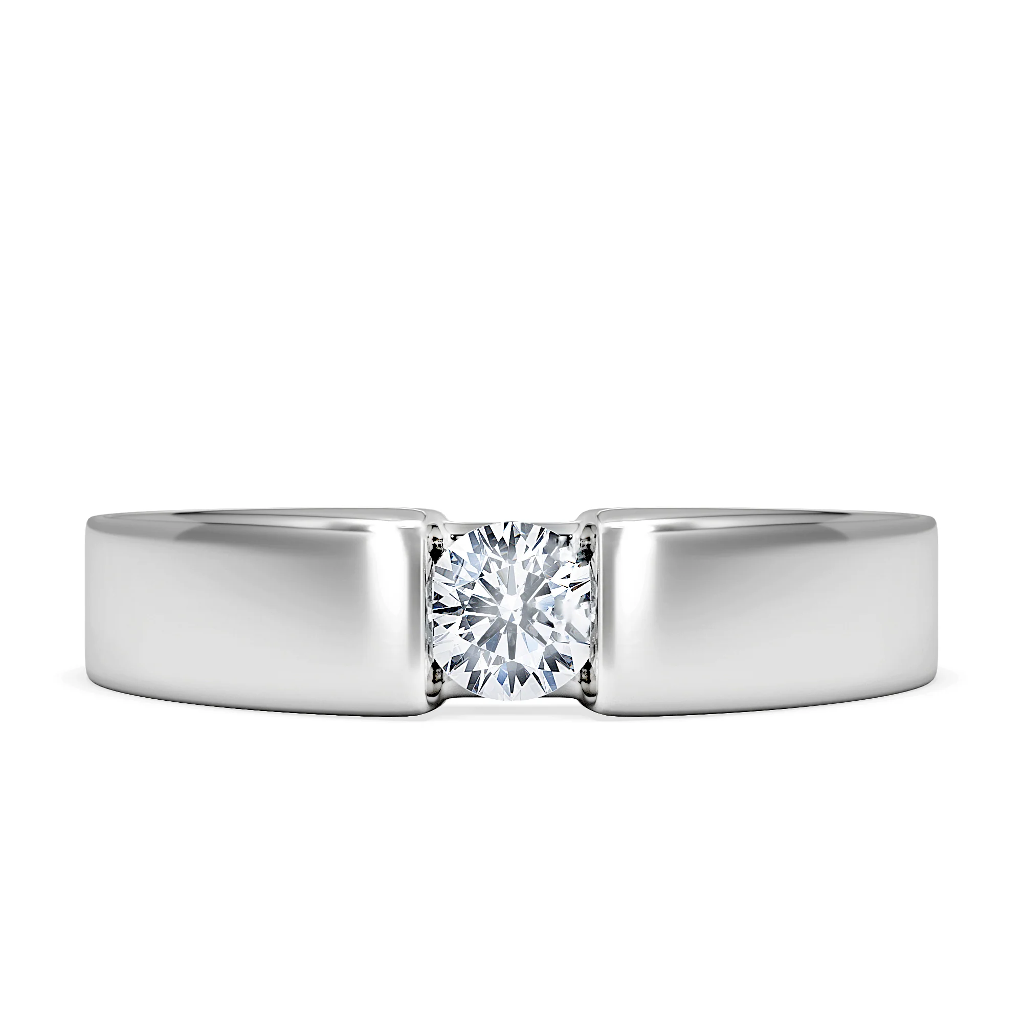 Certified Jessica 18K White Gold Diamond Engagement Ring 0.25CT - Image 6