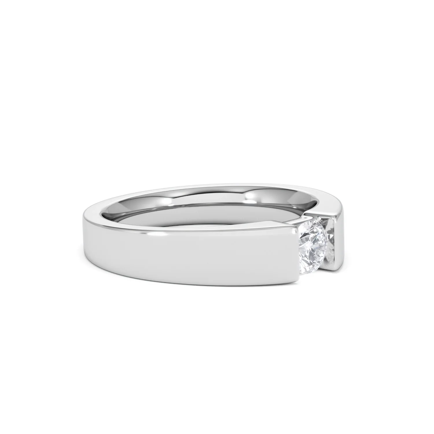 Certified Jessica 18K White Gold Diamond Engagement Ring 0.33CT-F-G/VS - Image 19