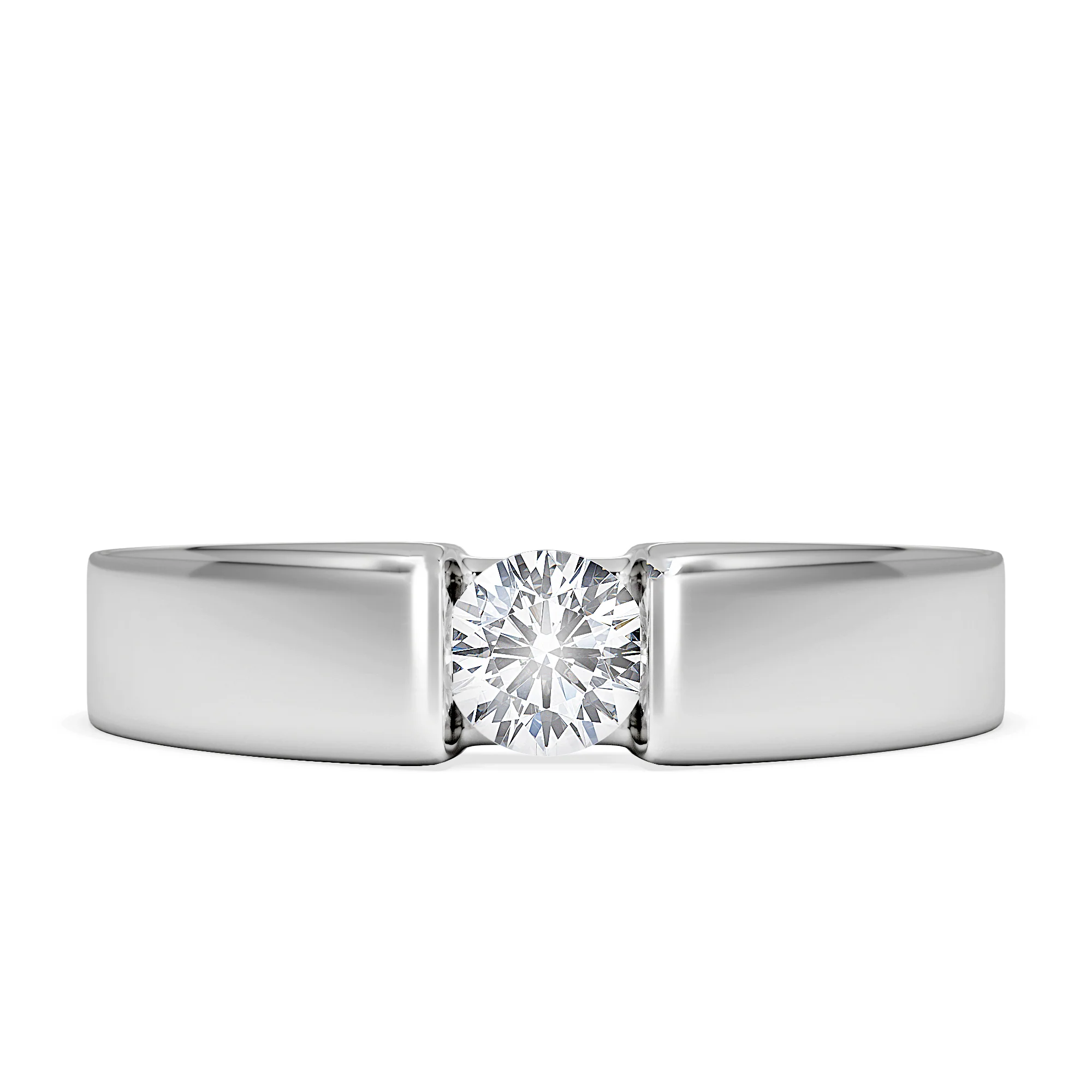 Certified Jessica 18K White Gold Diamond Engagement Ring 0.33CT-F-G/VS - Image 7