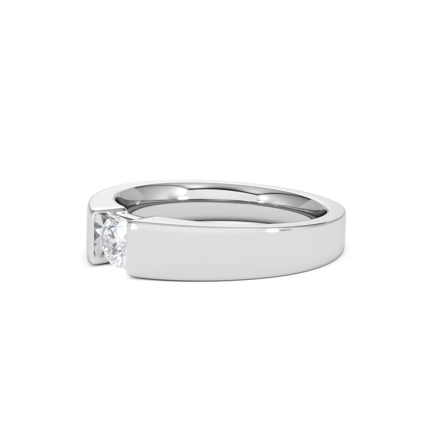 Certified Jessica 18K White Gold Diamond Engagement Ring 0.33CT-F-G/VS - Image 78