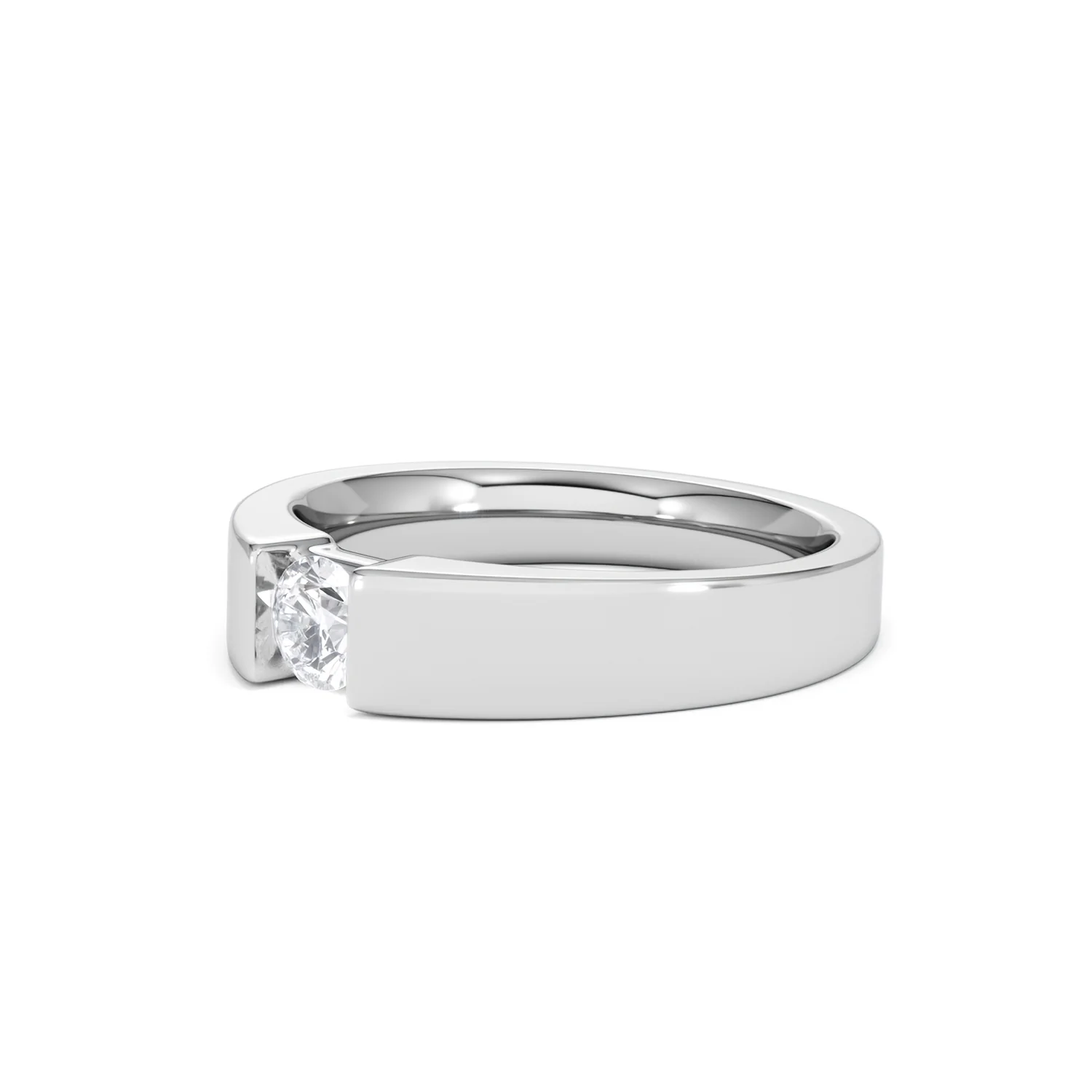 Certified Jessica 18K White Gold Diamond Engagement Ring 0.33CT-F-G/VS - Image 79