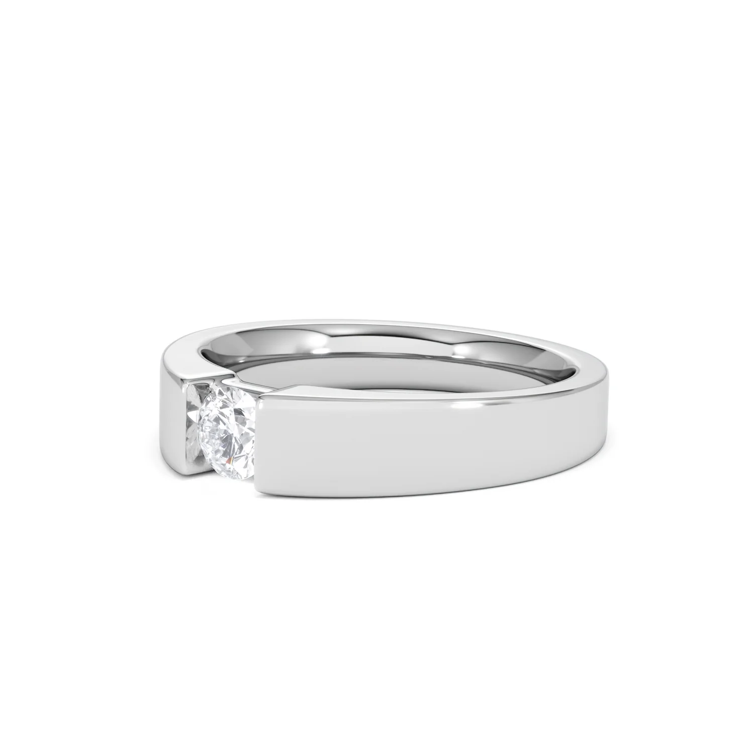 Certified Jessica 18K White Gold Diamond Engagement Ring 0.33CT-F-G/VS - Image 80