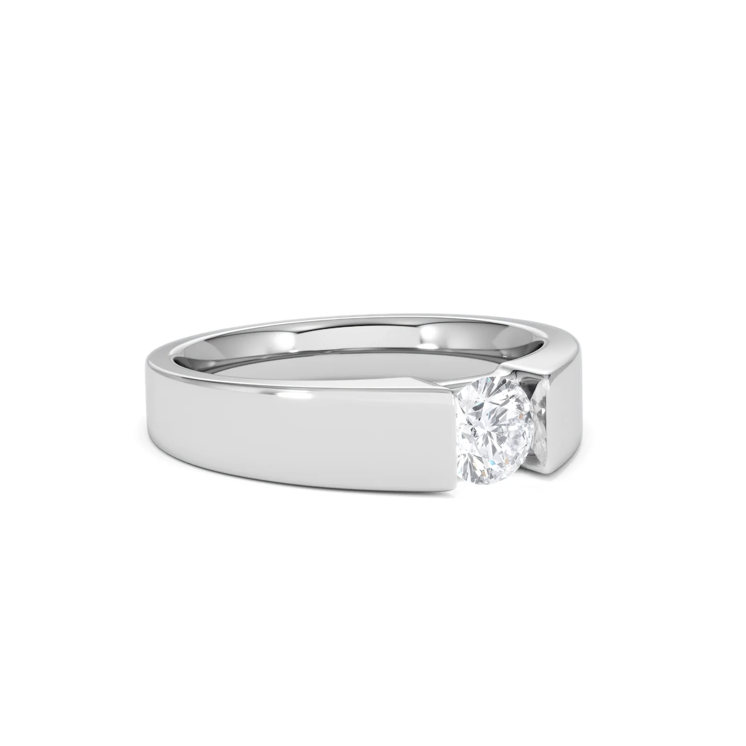 Certified Jessica 18K White Gold Diamond Engagement Ring 0.50CT - Image 15