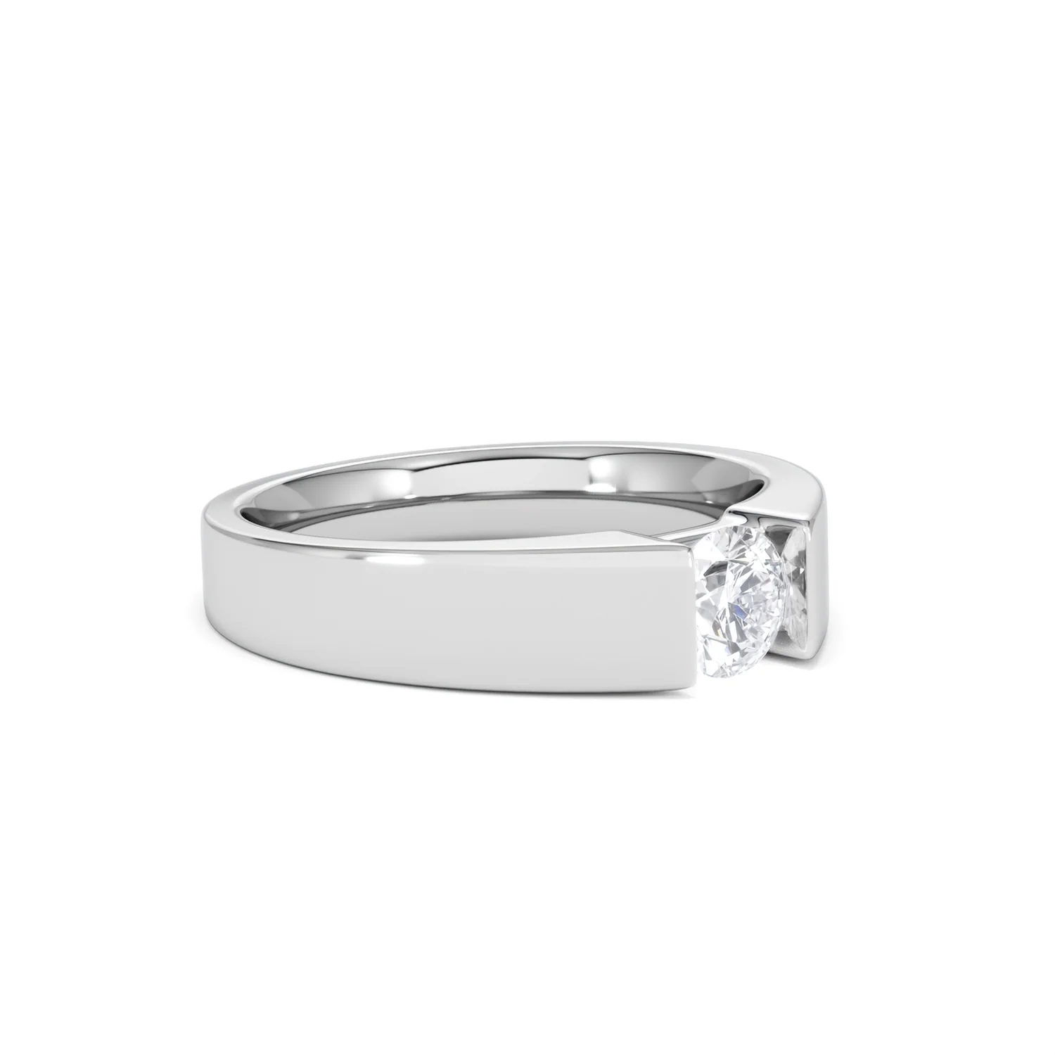 Certified Jessica 18K White Gold Diamond Engagement Ring 0.50CT - Image 17