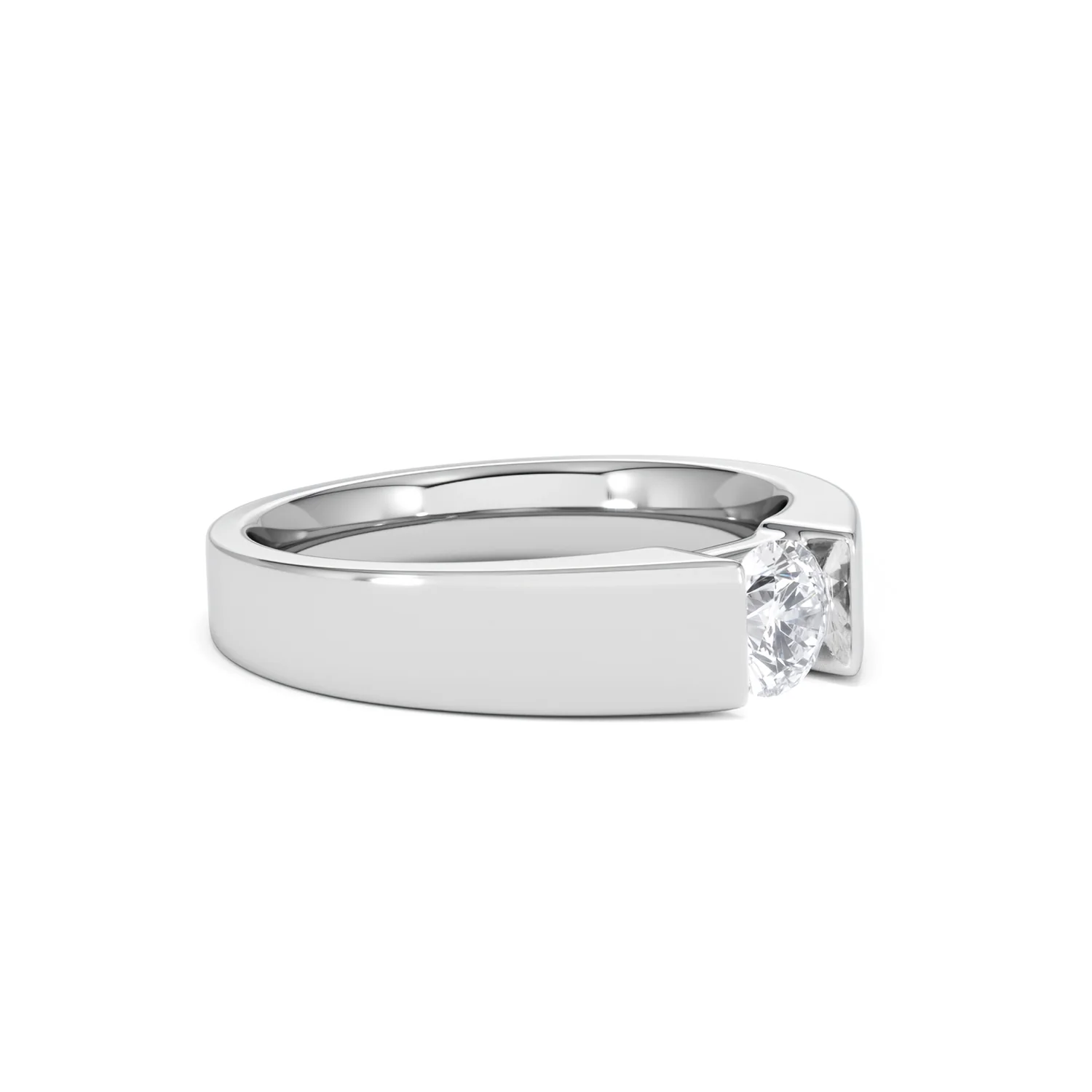Certified Jessica 18K White Gold Diamond Engagement Ring 0.50CT - Image 18