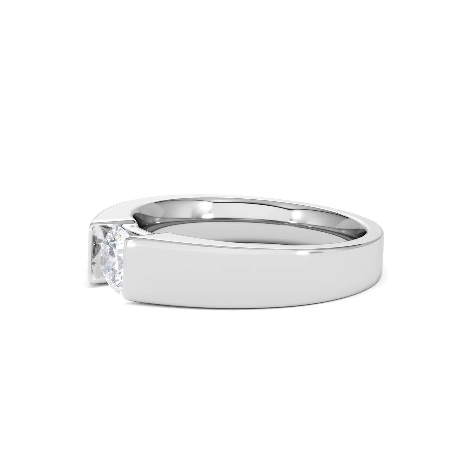 Certified Jessica 18K White Gold Diamond Engagement Ring 0.50CT - Image 75
