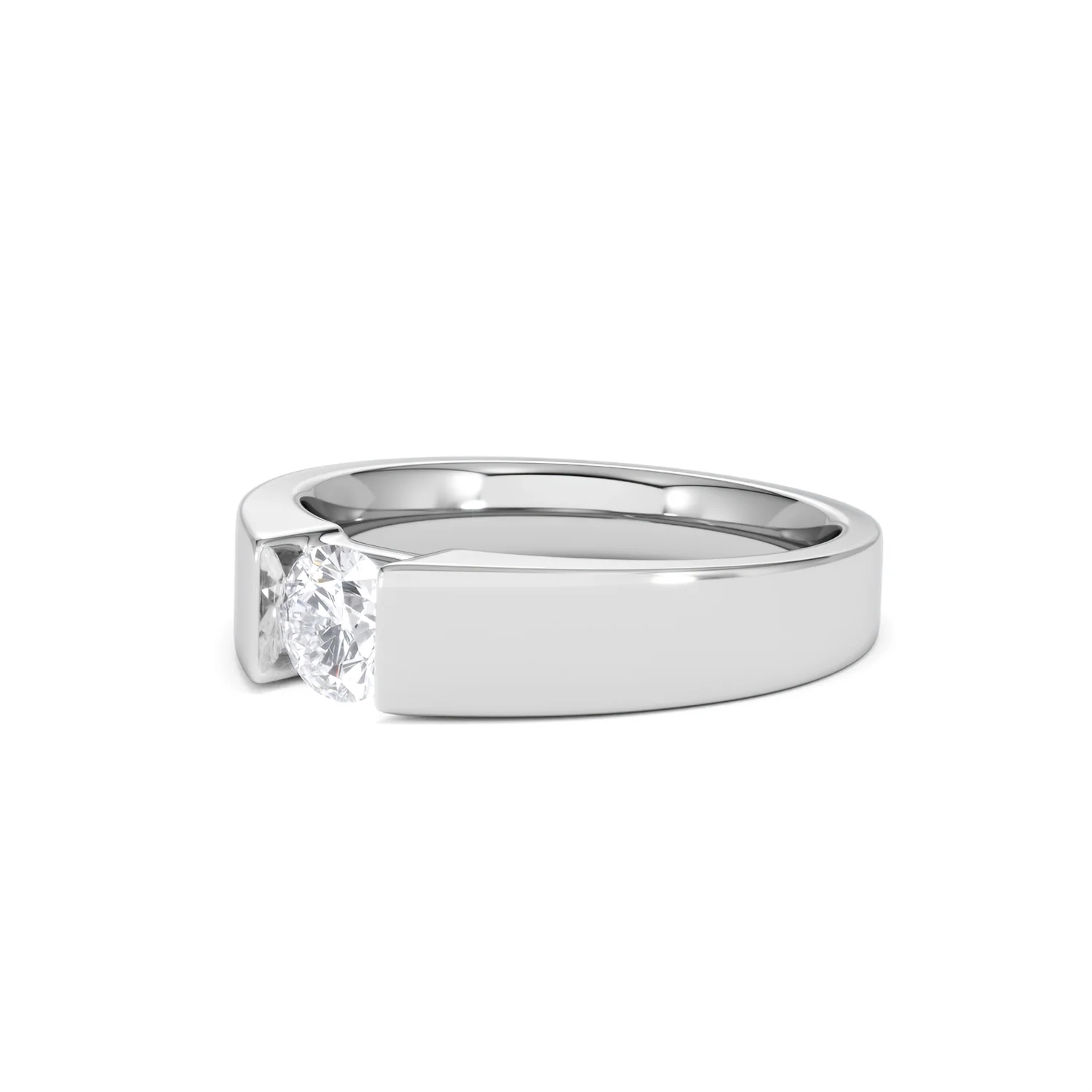 Certified Jessica 18K White Gold Diamond Engagement Ring 0.50CT - Image 79