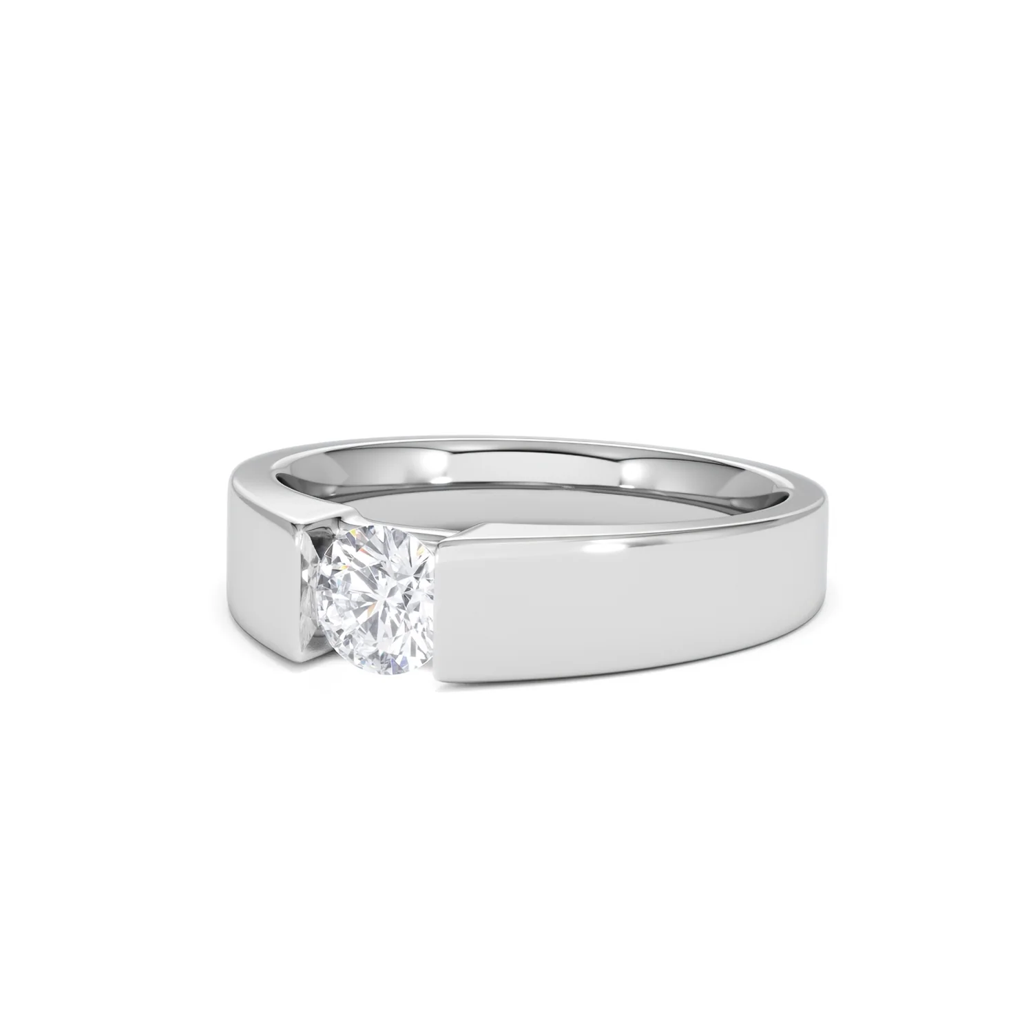 Certified Jessica 18K White Gold Diamond Engagement Ring 0.50CT - Image 82