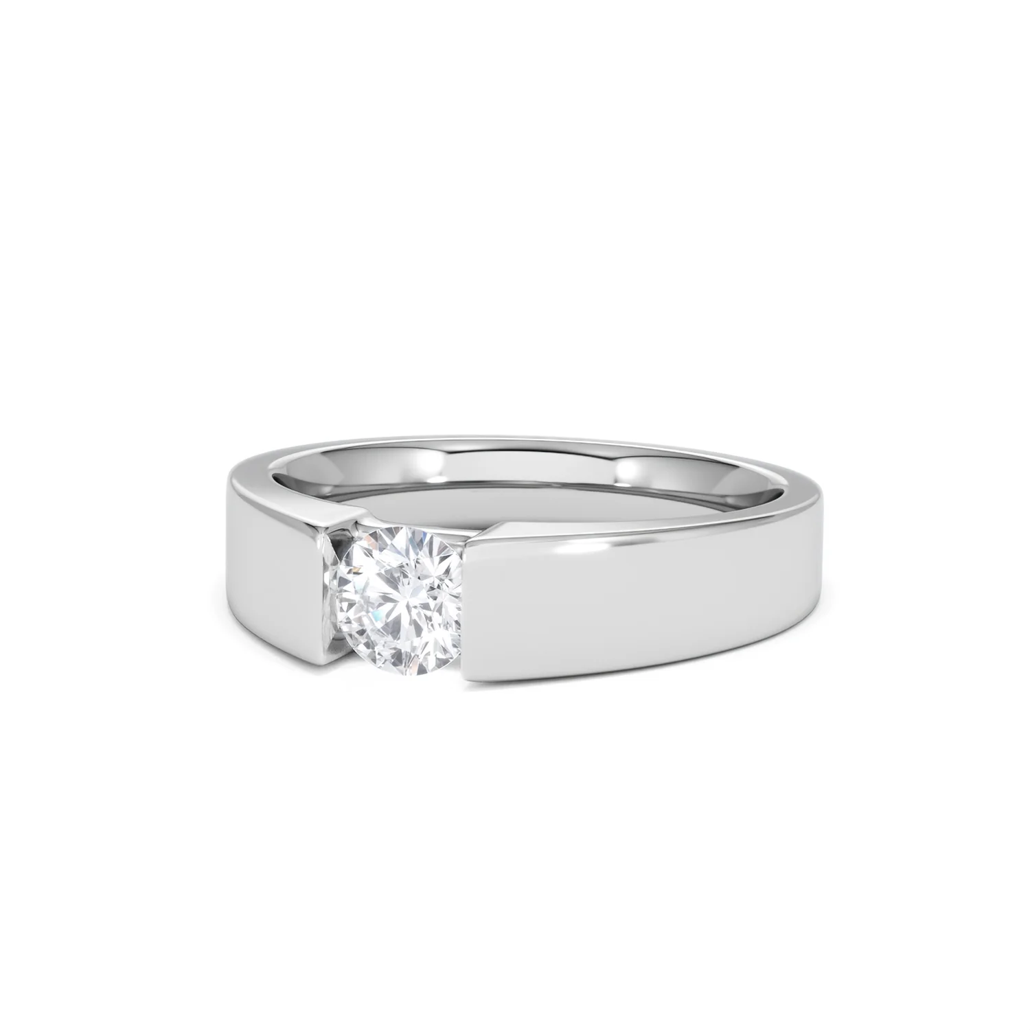 Certified Jessica 18K White Gold Diamond Engagement Ring 0.50CT - Image 83