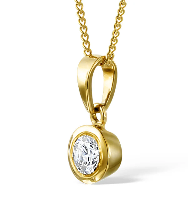 Certified Lab Diamond 0.50CT Emily 18K Gold Pendant Necklace F/VS - Image 2