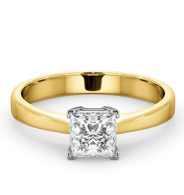 Certified Lauren 18K Gold Diamond Engagement Ring 0.75CT-G-H/SI - Image 3