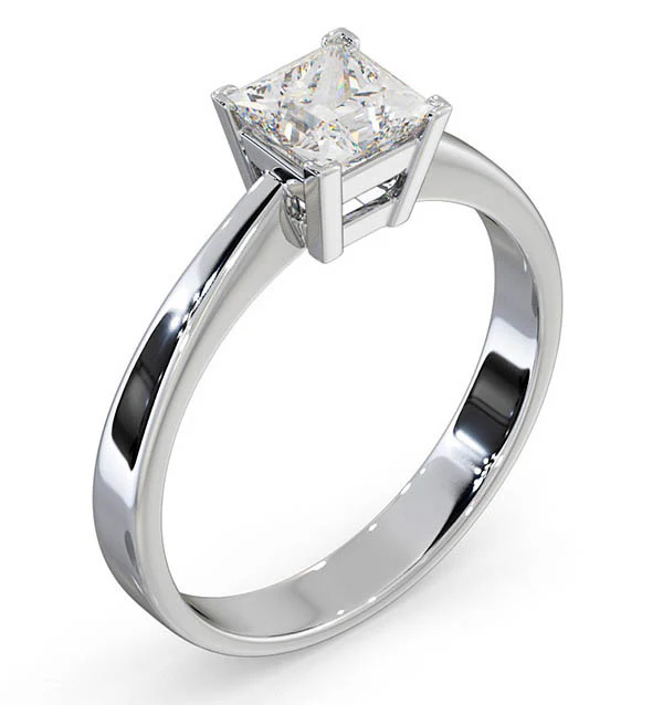 Certified Lauren Platinum Diamond Engagement Ring 0.75CT-F-G/VS - Image 2