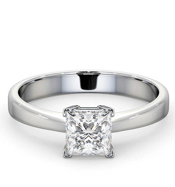 Certified Lauren Platinum Diamond Engagement Ring 0.75CT-G-H/SI - Image 3