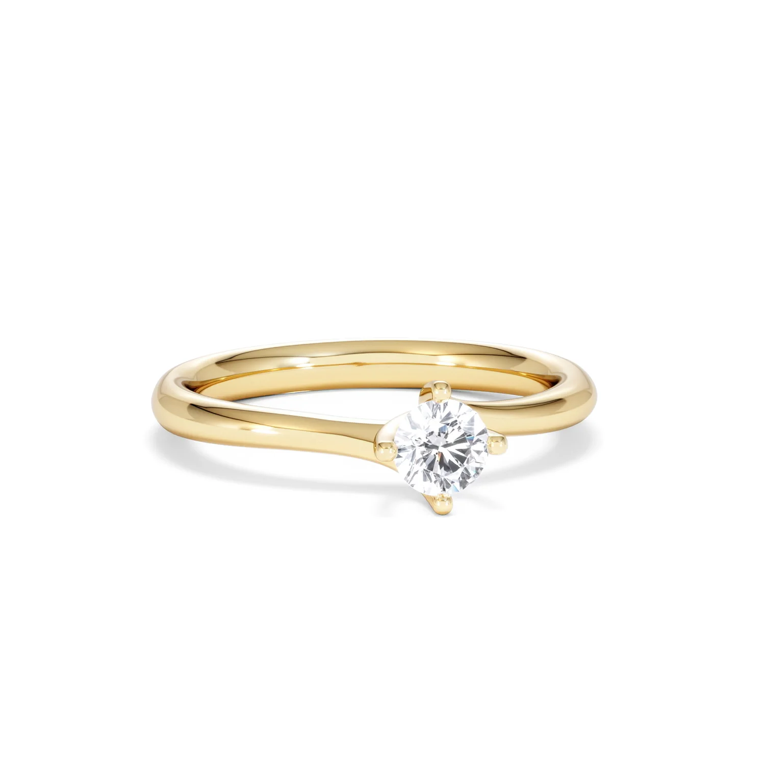 Certified Lily 18K Gold Diamond Engagement Ring 0.33CT - Image 11