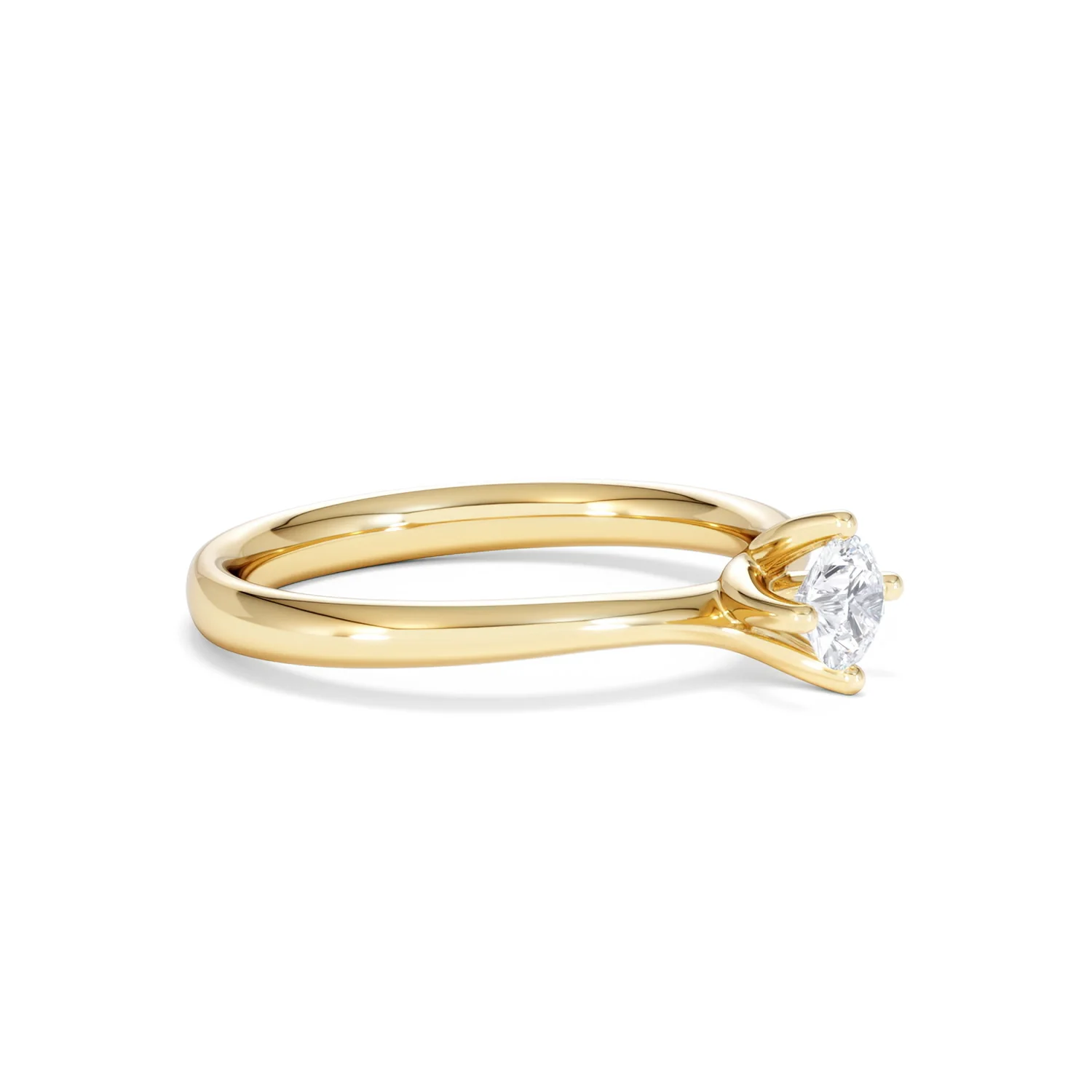 Certified Lily 18K Gold Diamond Engagement Ring 0.33CT - Image 20